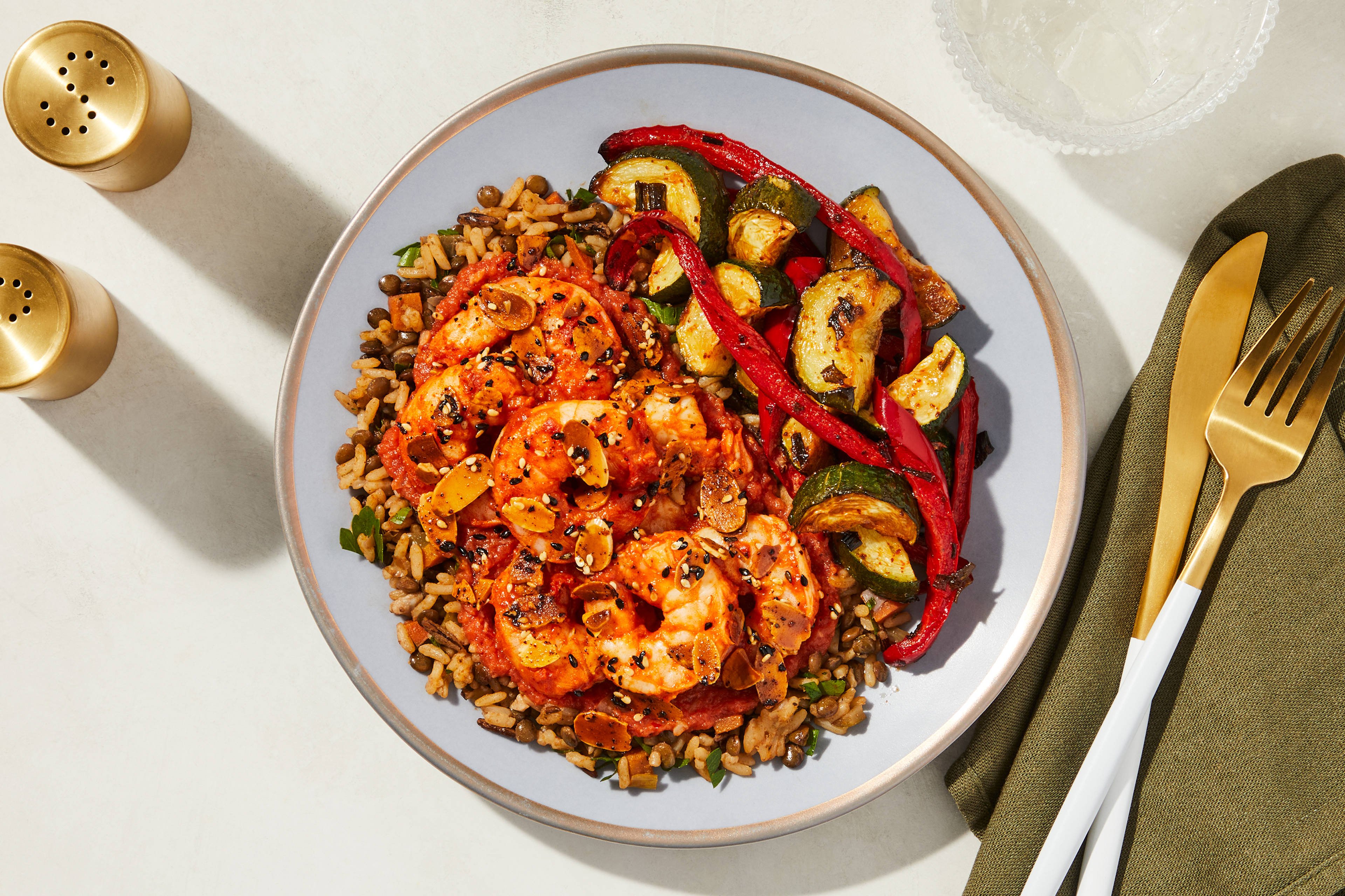 Moroccan Shrimp & Almond Dukkah