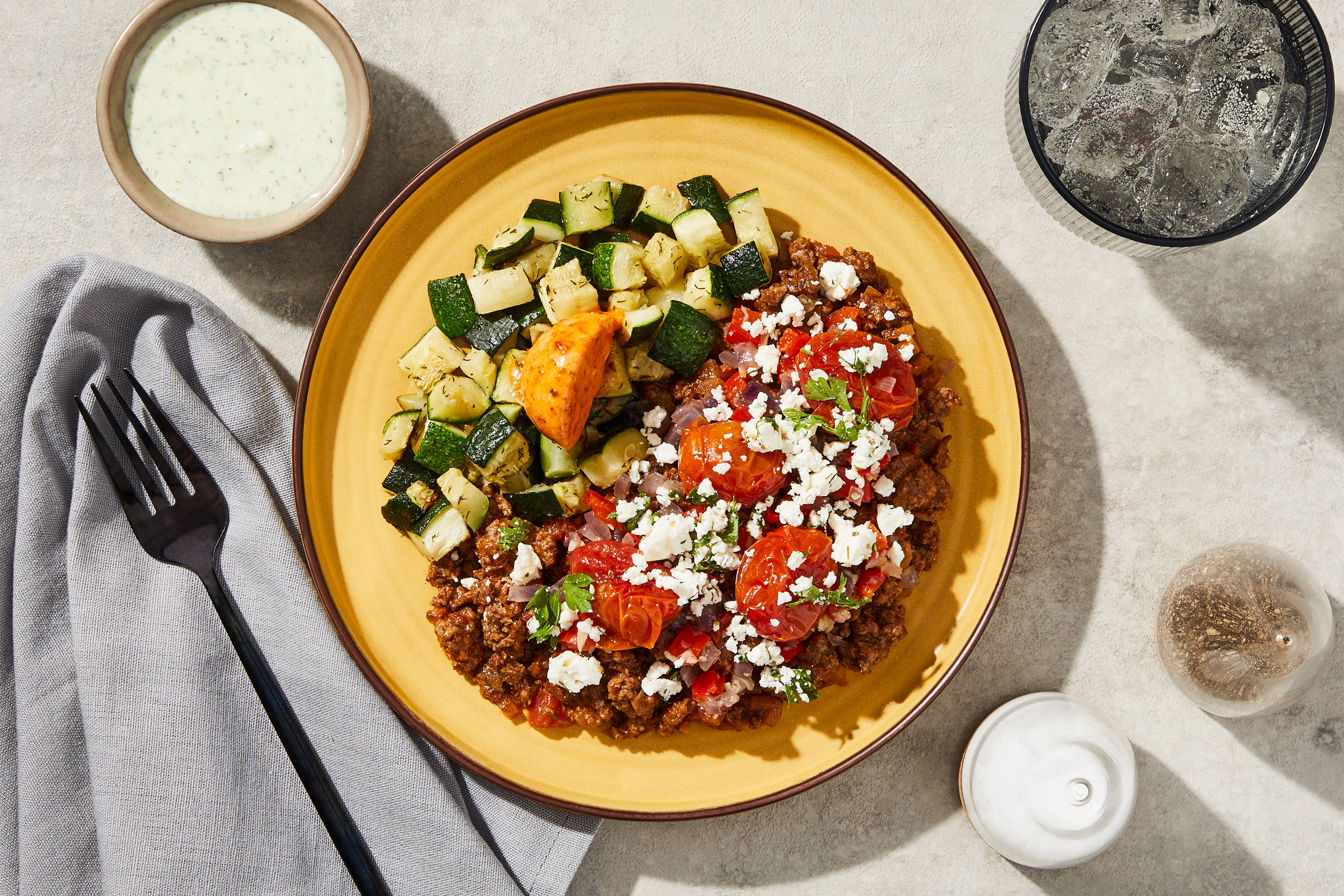 Greek-Style Beef Bowl