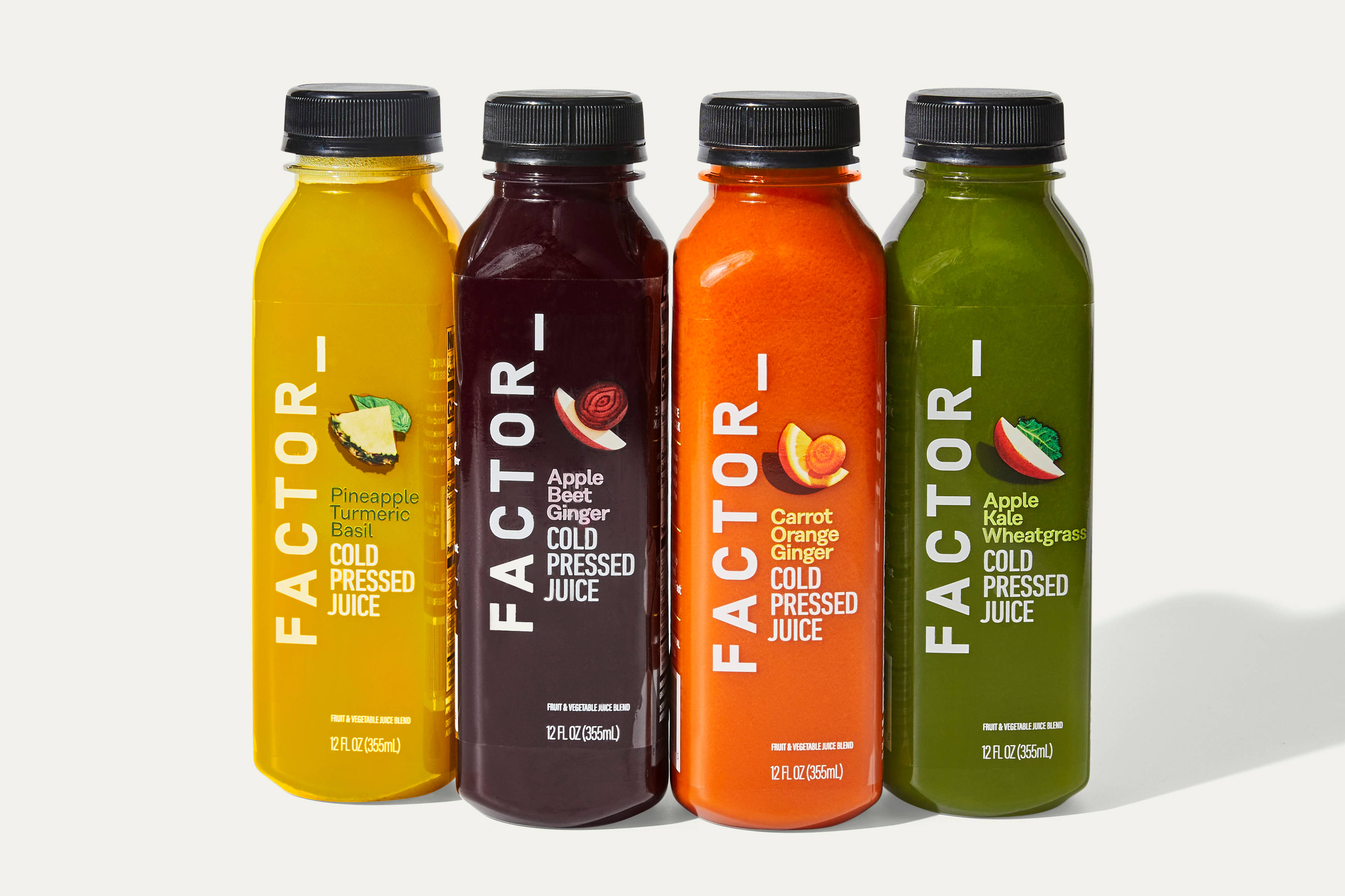Jus pressés à froid variés