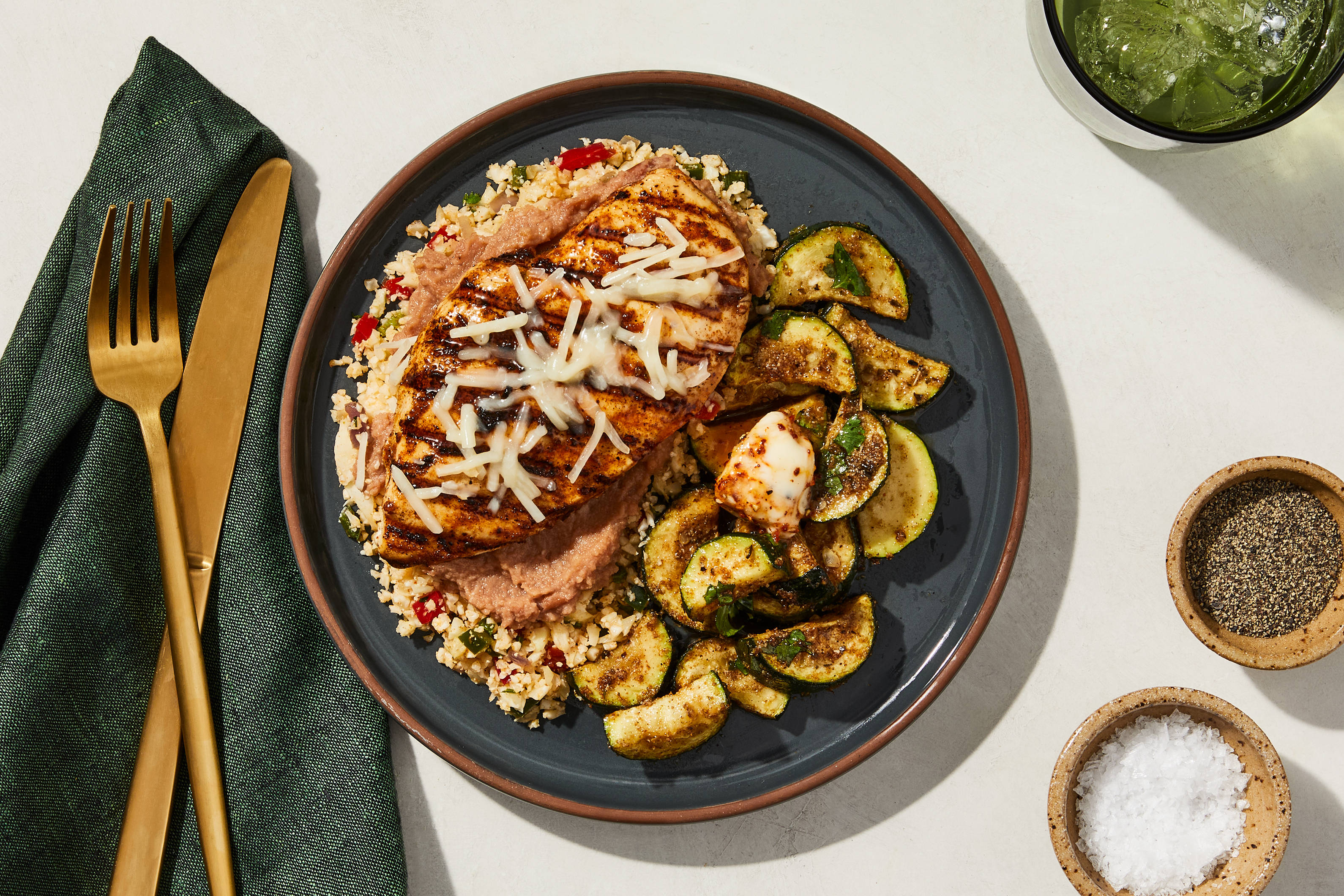 Fajita-Spiced Chicken Breast & Cauli Rice