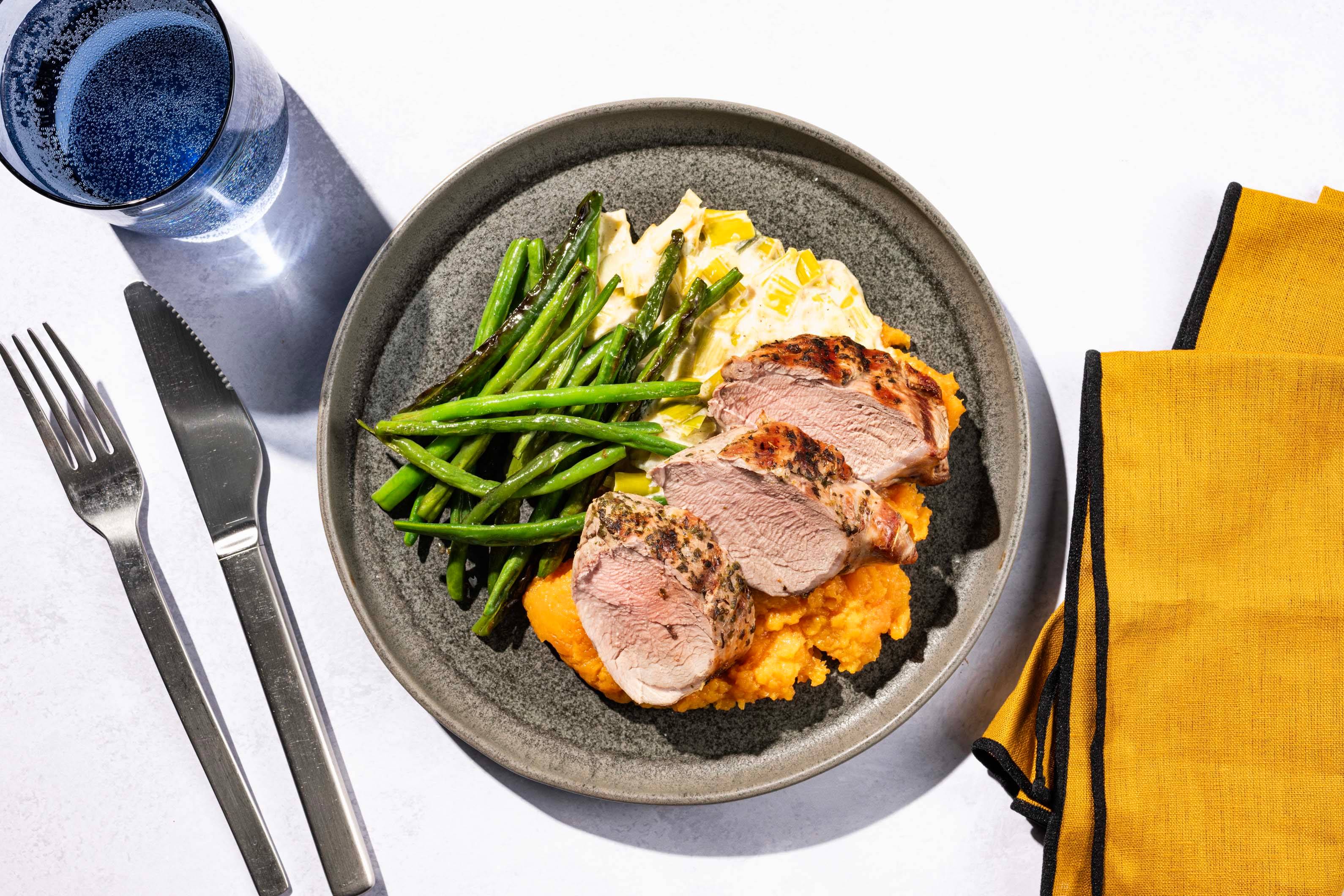 Schweinefilet in Lauchcreme 