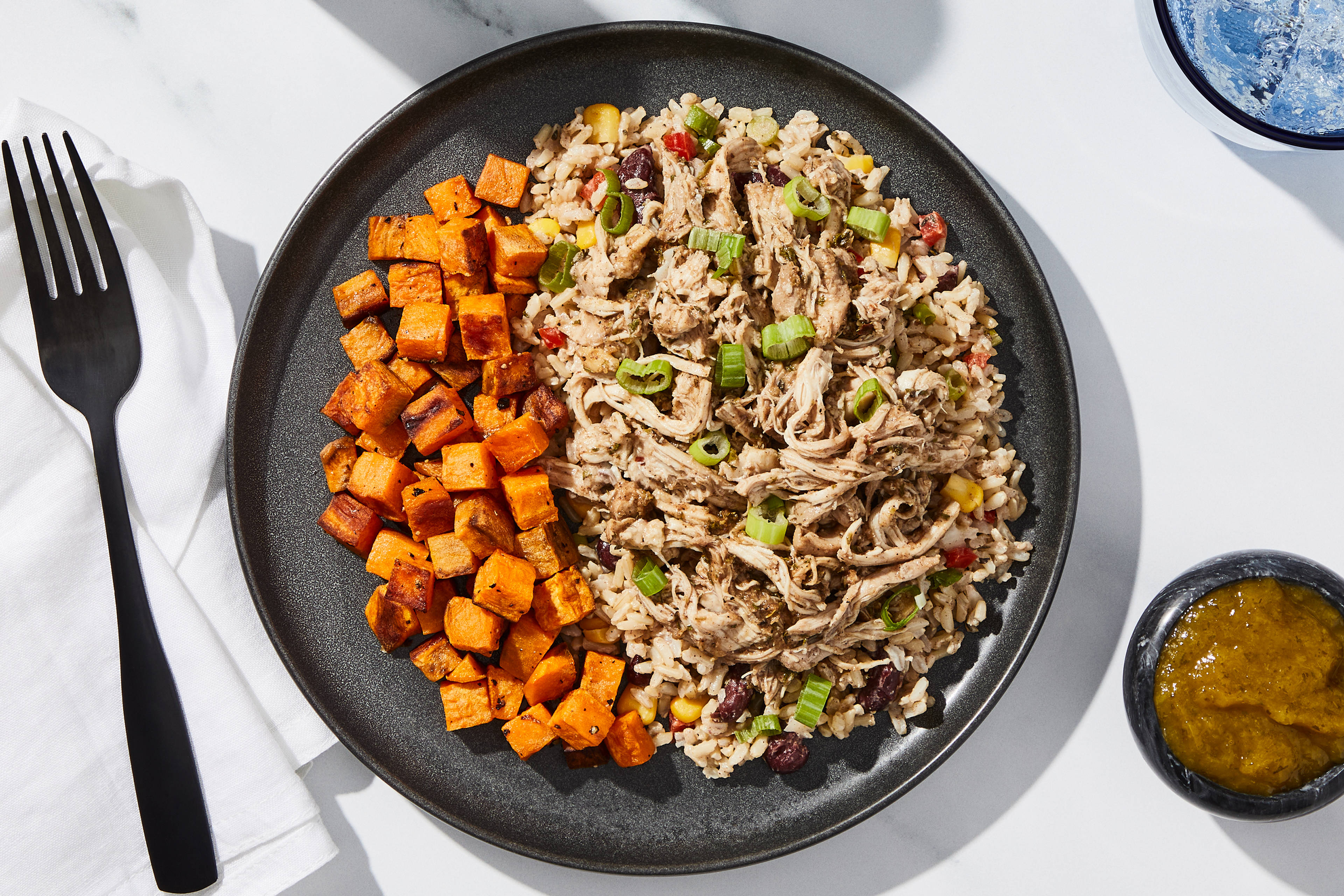 Shredded Jerk Chicken & Rice