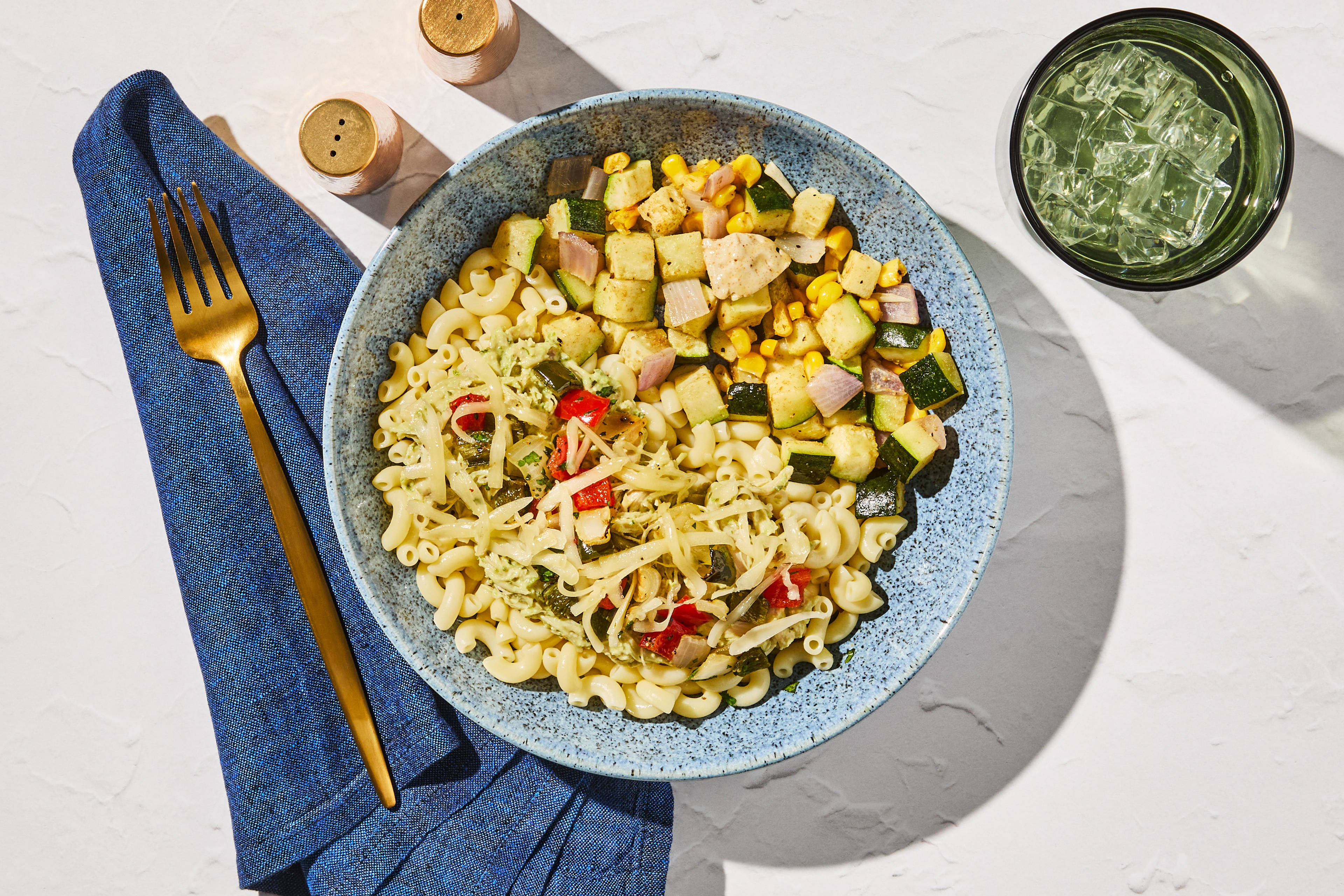 Poblano & Shredded Chicken Macaroni