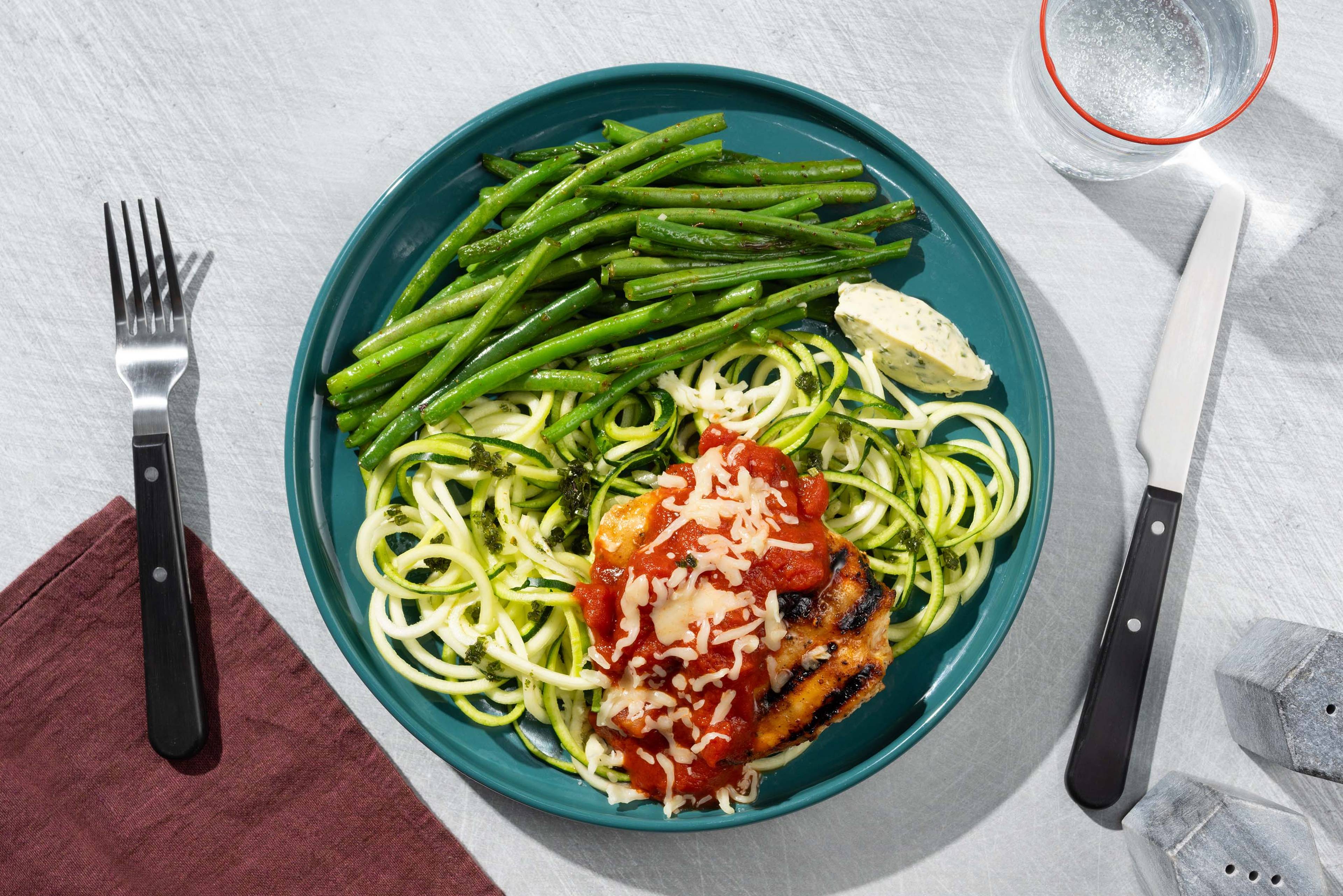 Tomat- og mozzarella kylling