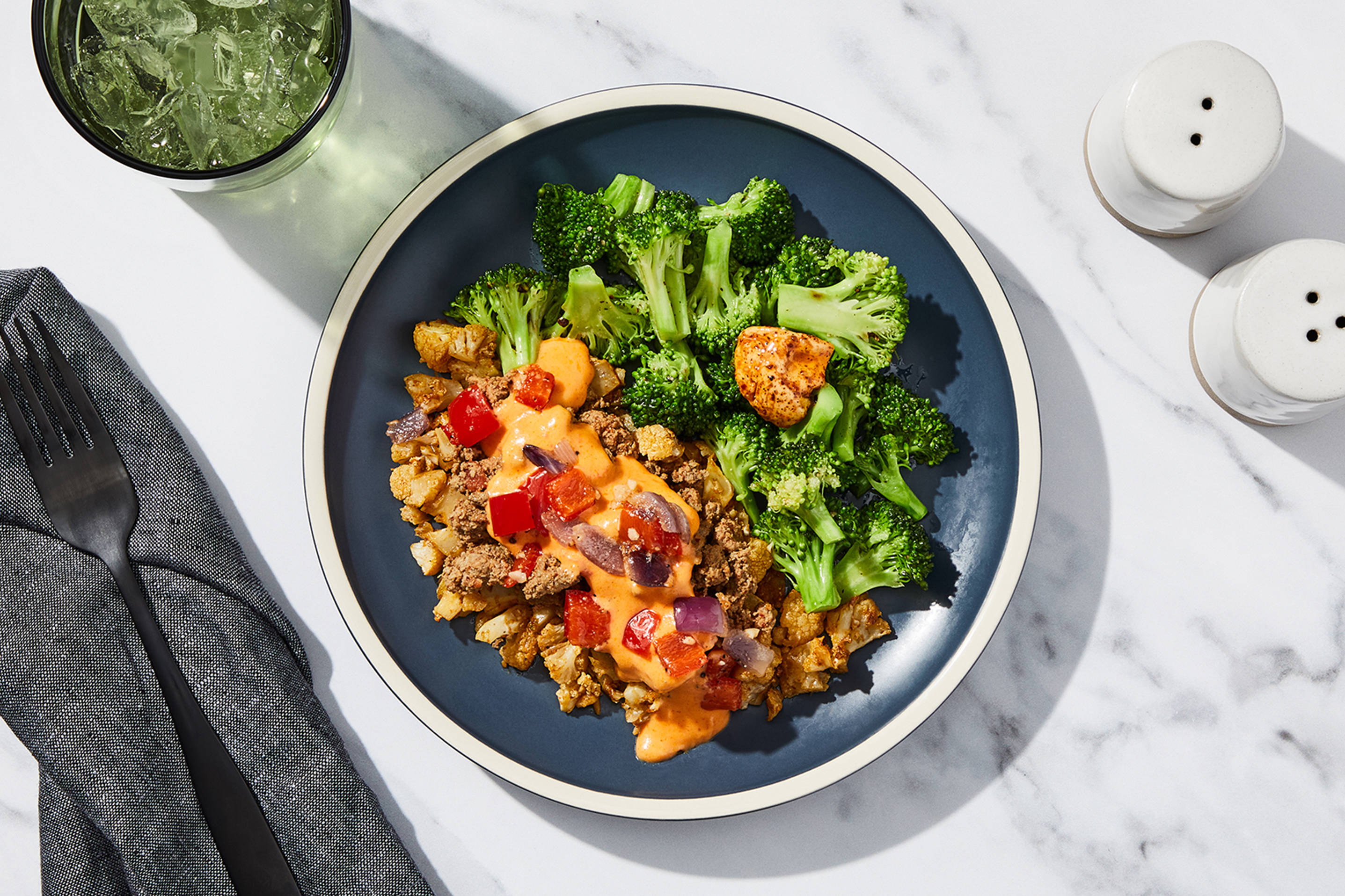 Red Pepper Queso Ground Turkey