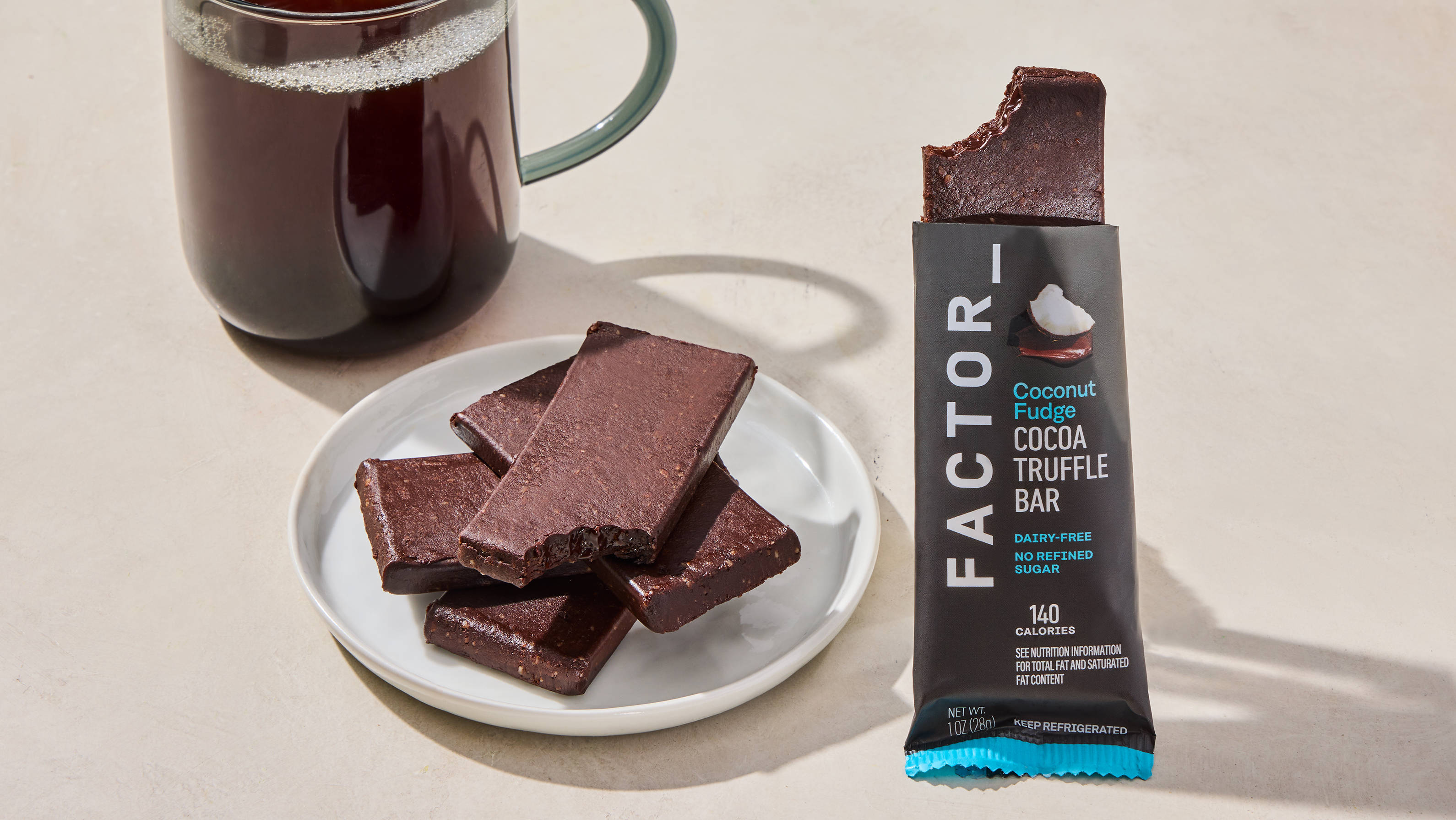 Cocoa Truffle Bars - Coconut Fudge