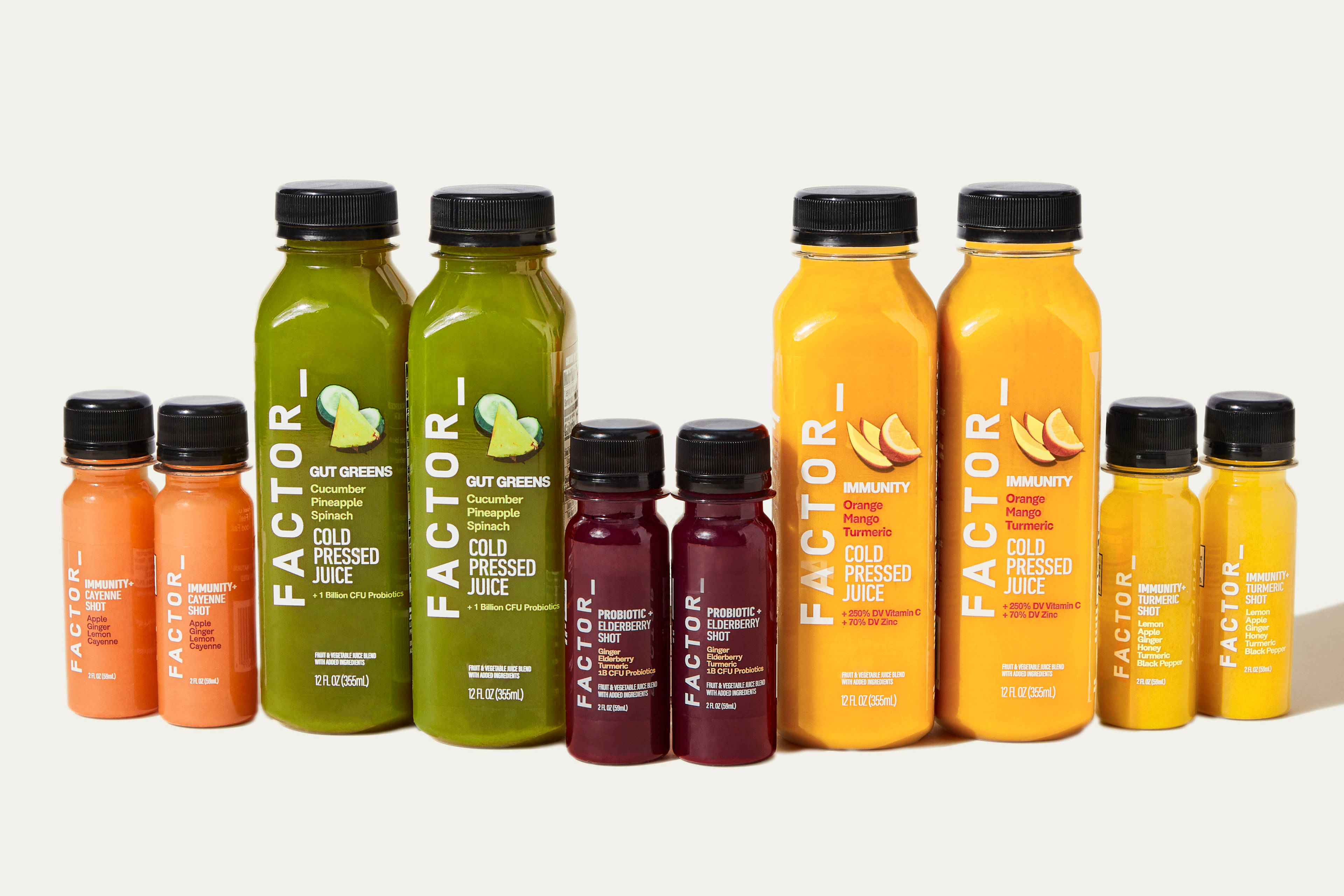 Immunity & Gut Greens Juice + Immunity & Probiotic Wellness Shot Variety Pack Bundle