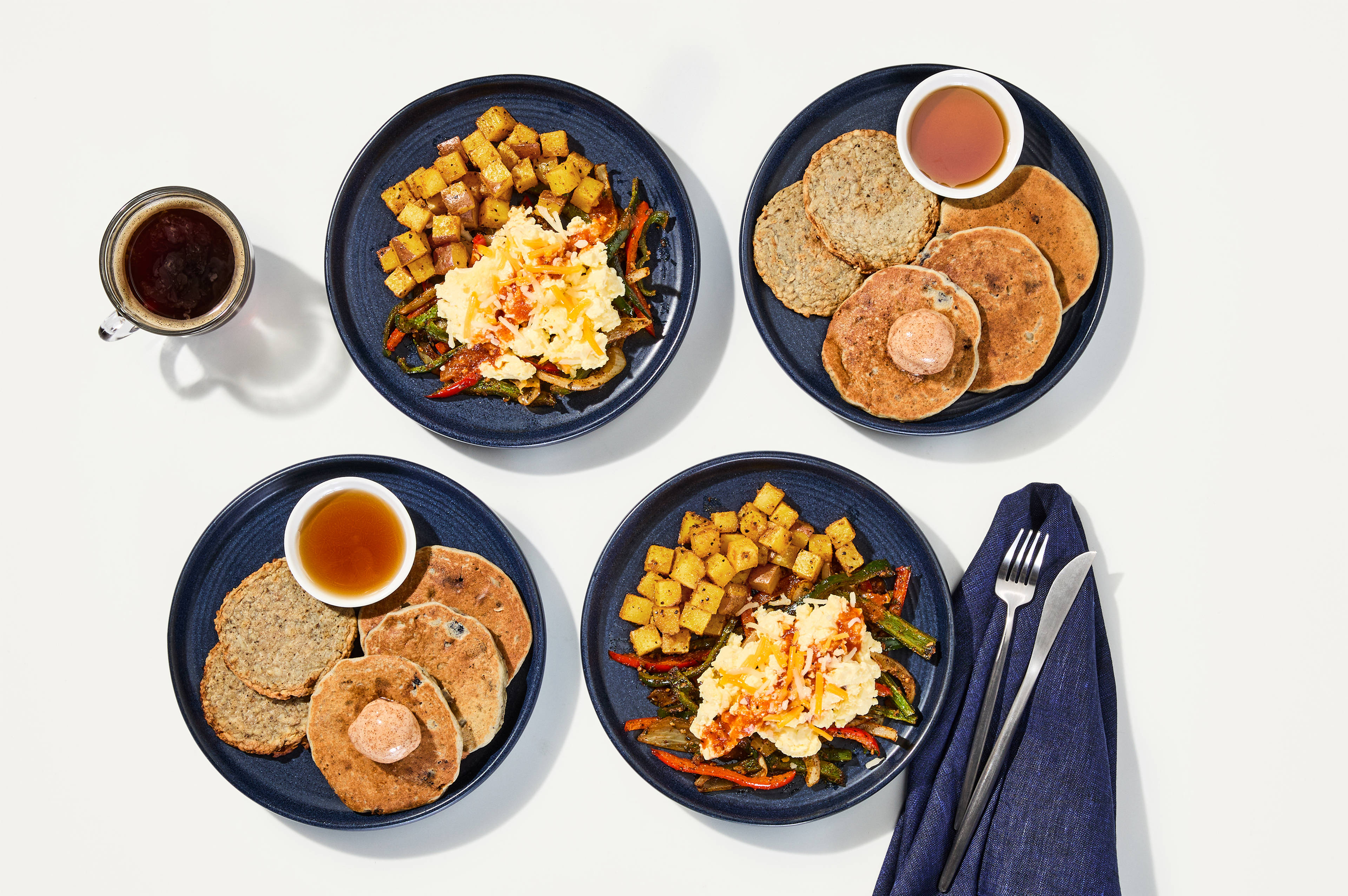 Breakfast Bundle - Blueberry Pancakes & Smoky Cowboy Skillet & Scrambled Eggs