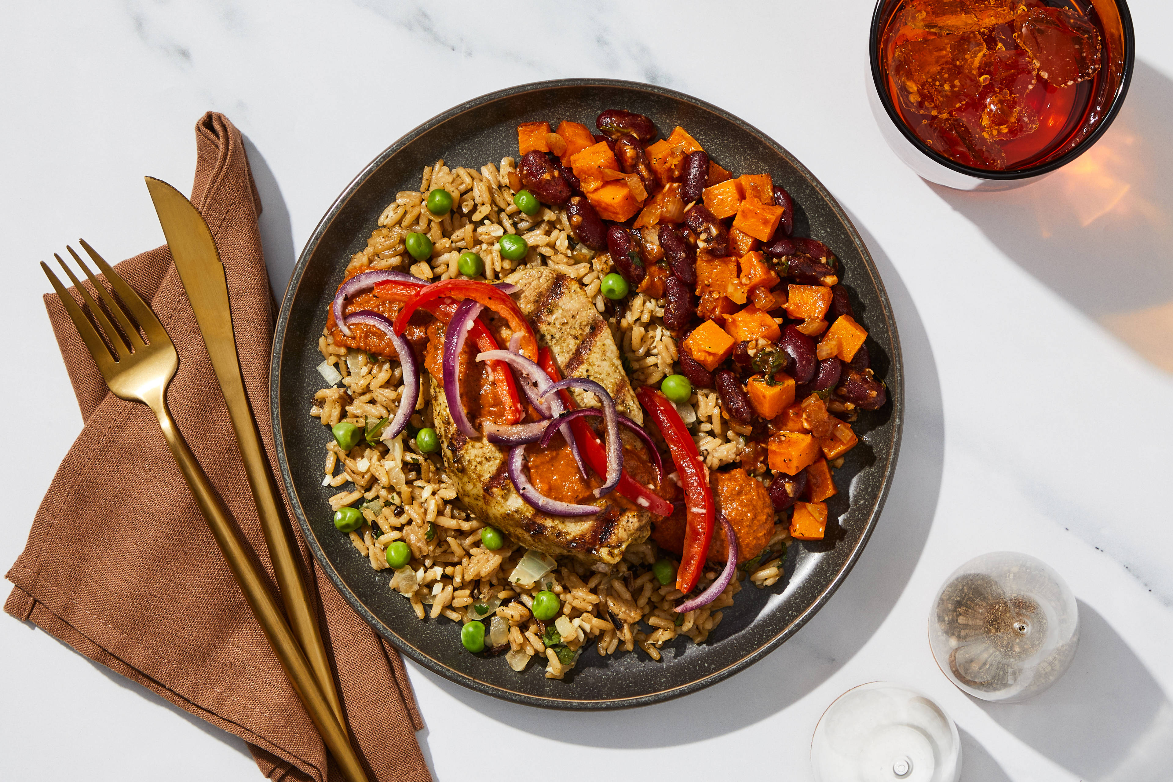 Puerto Rican-Style Pork Chop & Rice