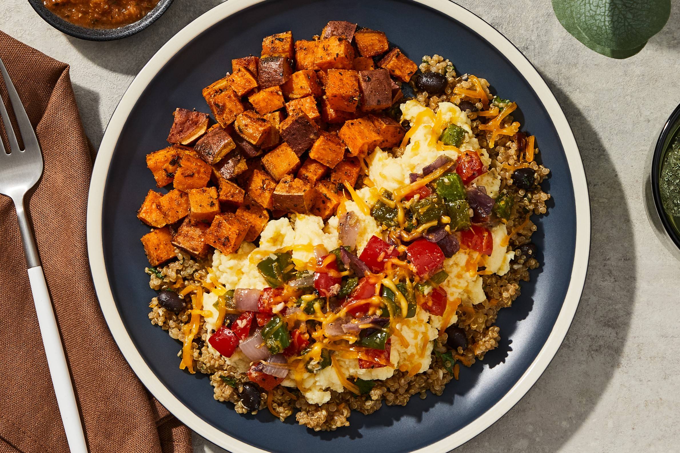 Scrambled Eggs & Quinoa Skillet