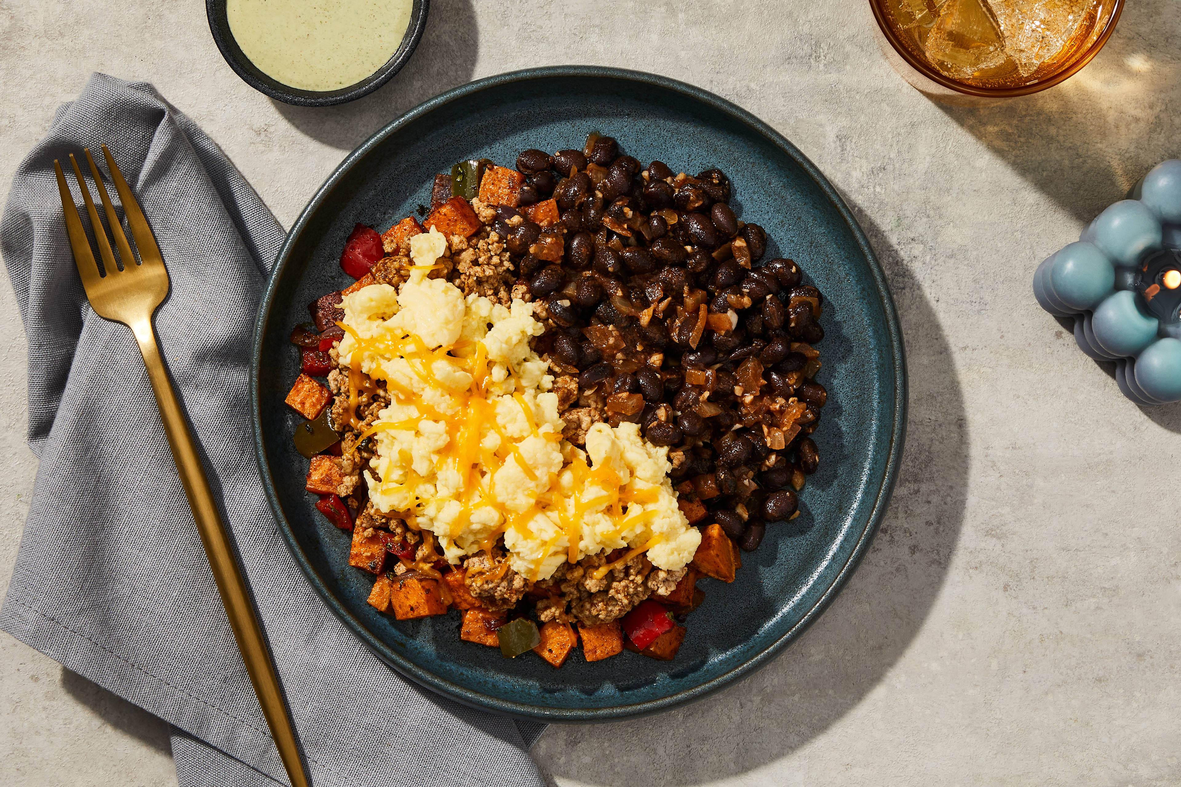 Tex-Mex Ground Pork Breakfast Bowl