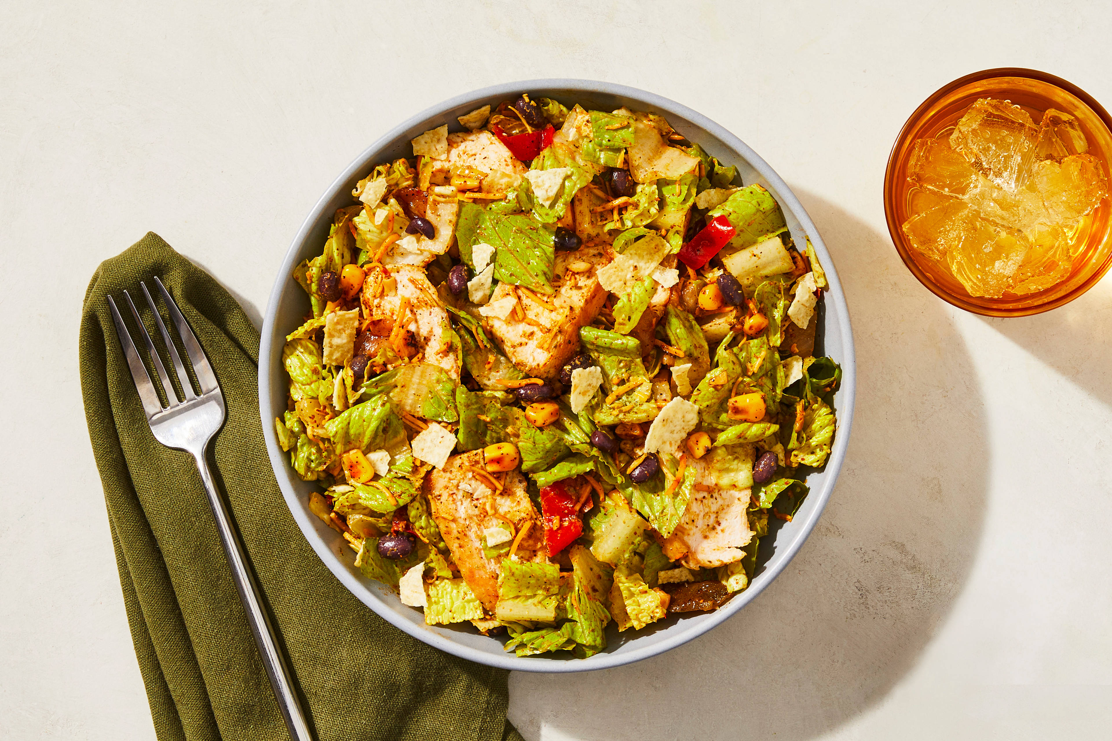 Santa Fe Fiesta Style Salad with Chicken