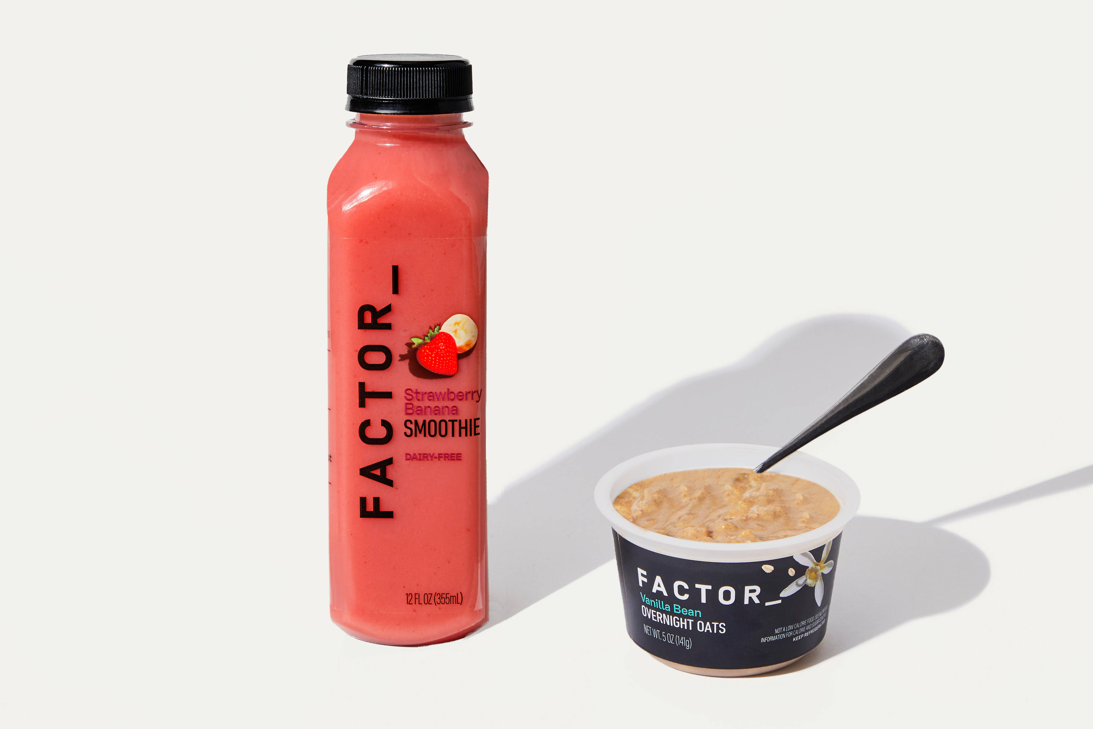 Strawberry Banana Smoothie & Vanilla Oats