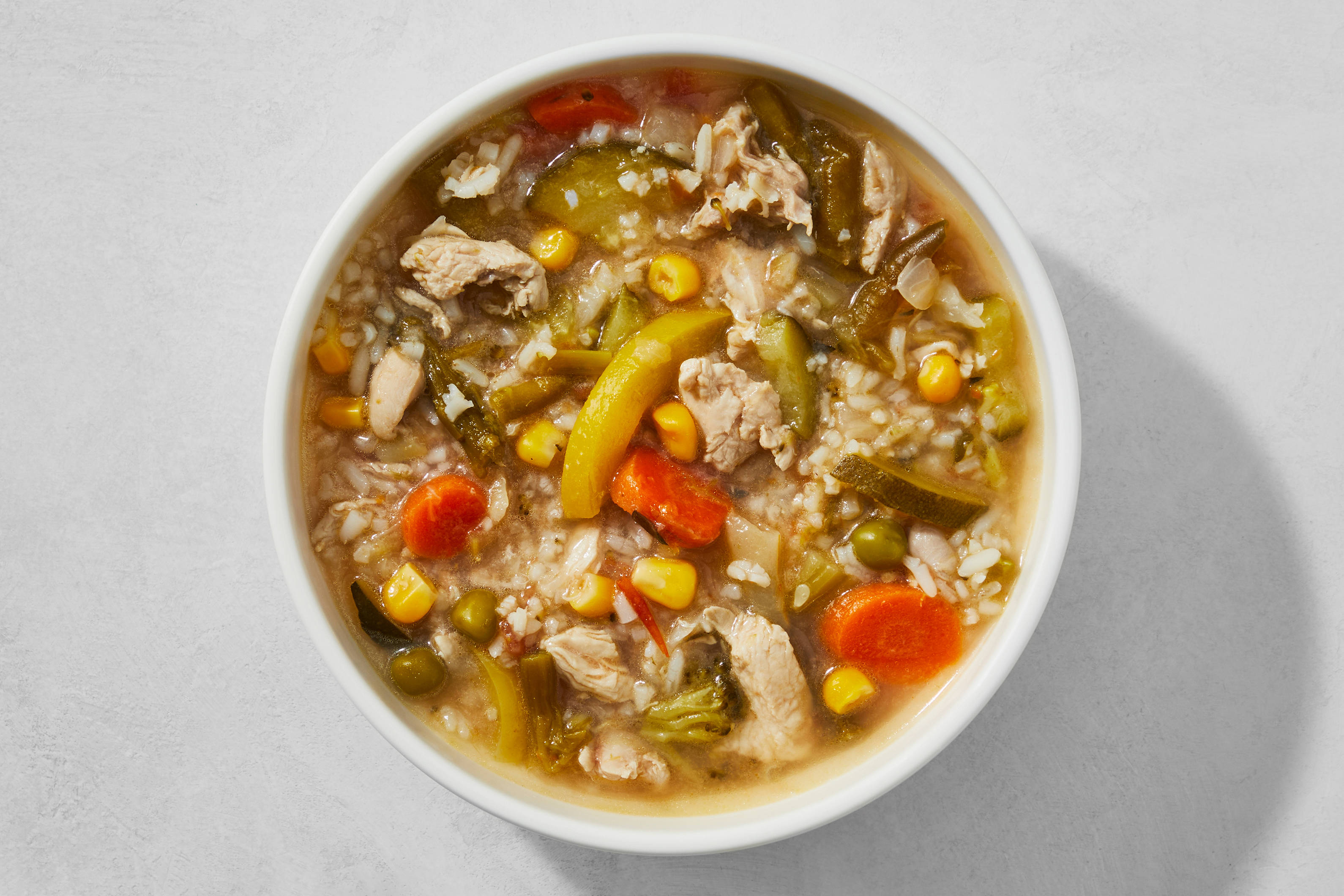 Chicken, Rice & Vegetable Soup