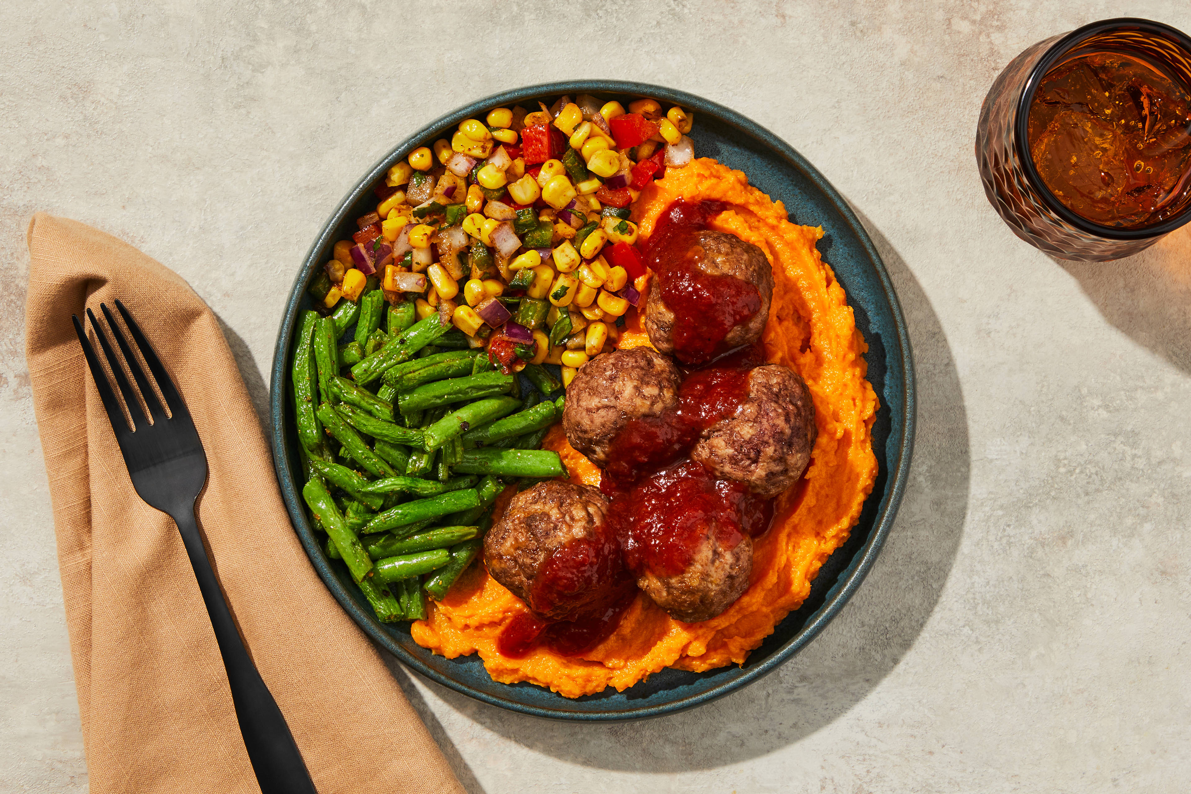 Maple BBQ Beef & Pork Meatballs