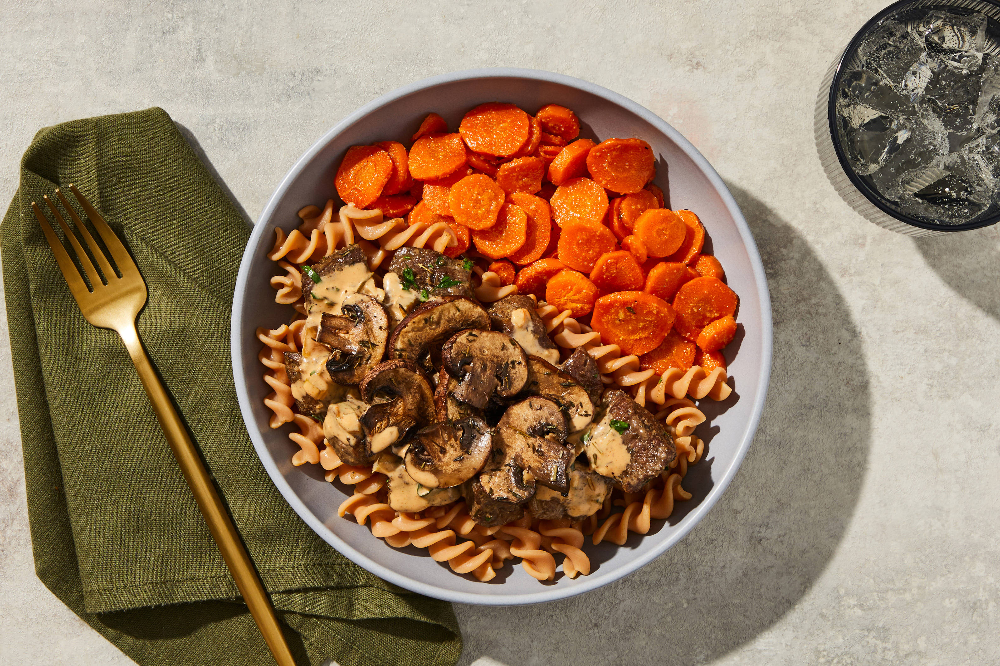 Steak & Mushroom Cream Fusilli