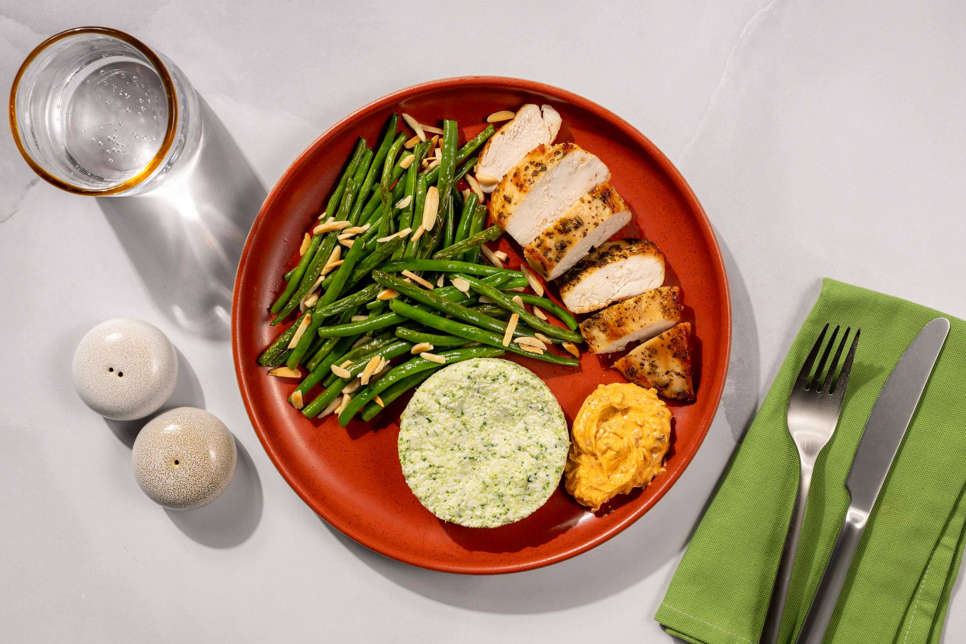 Chicken & Creamy Broccoli Grits