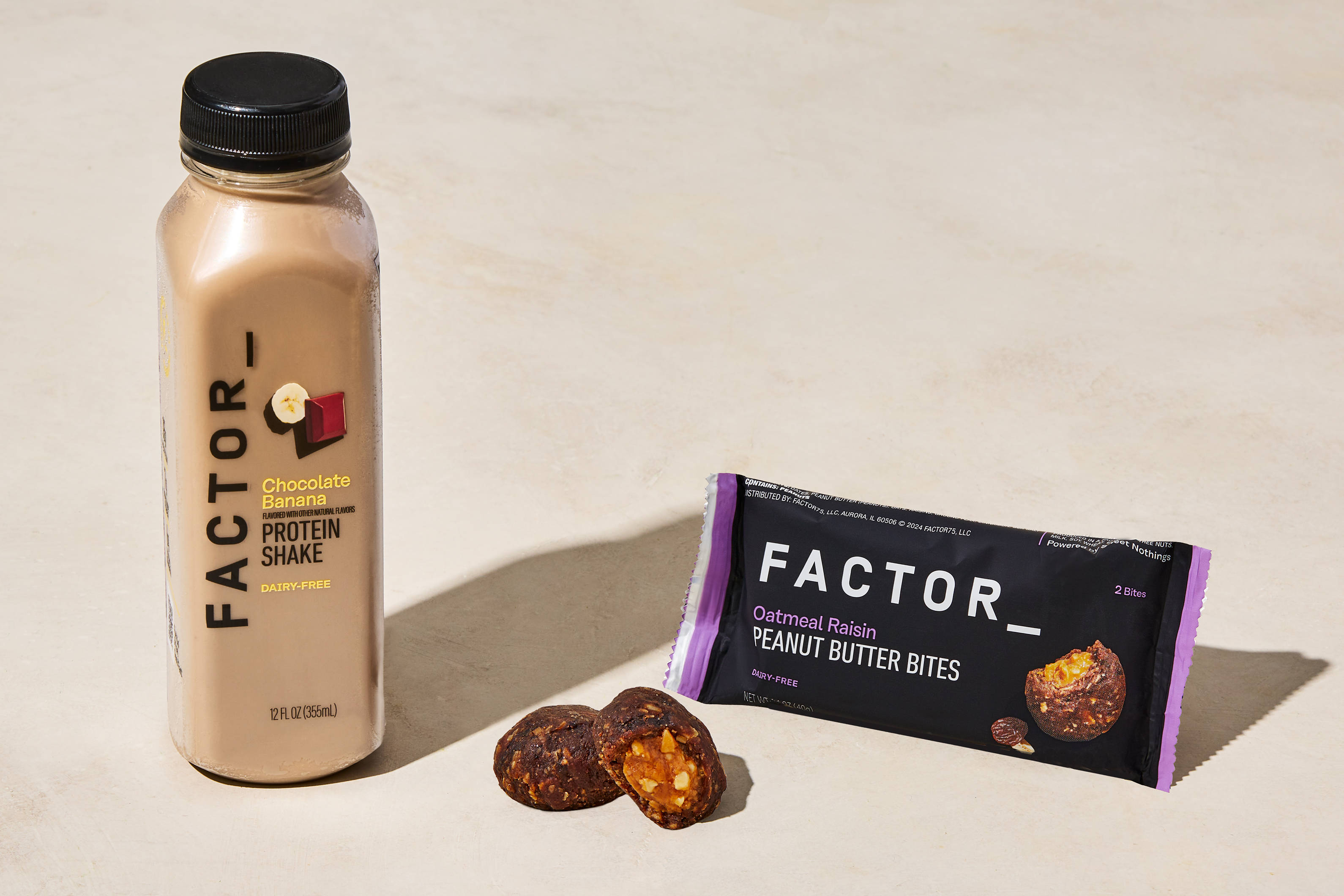 Chocolate Banana Shake & Oatmeal PB Bites