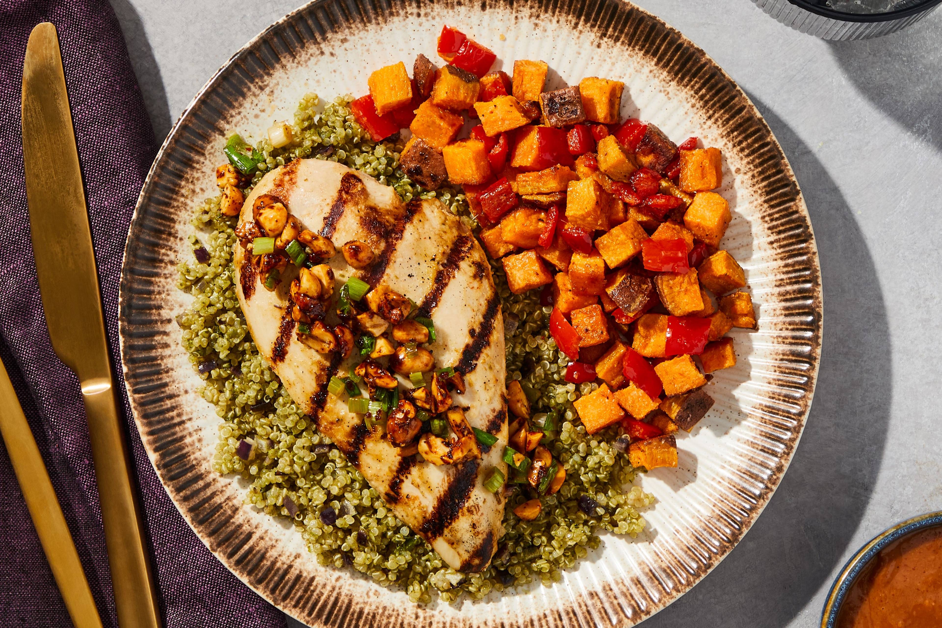 Spicy Peanut Grilled Chicken