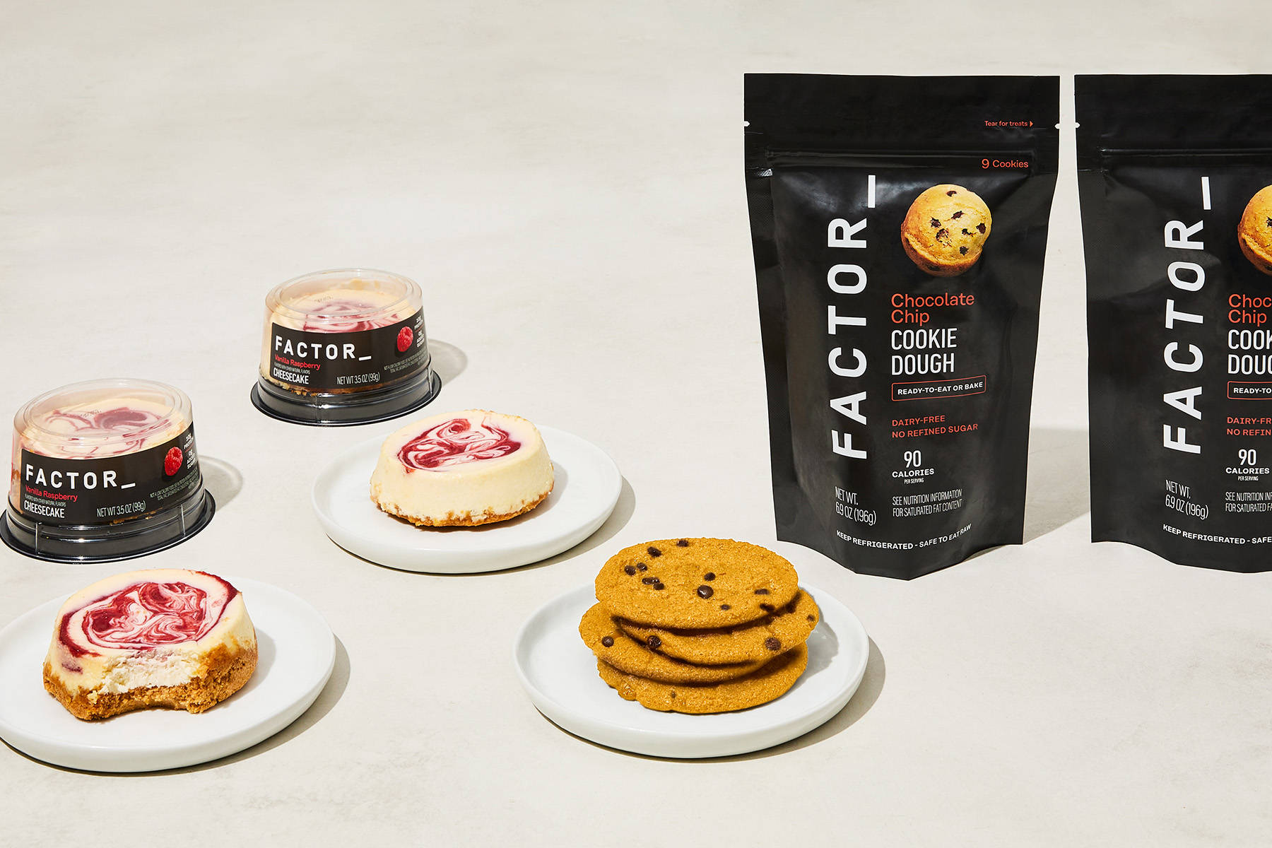 Vanilla Raspberry Cheesecake & Chocolate Chip Cookie Dough Bundle