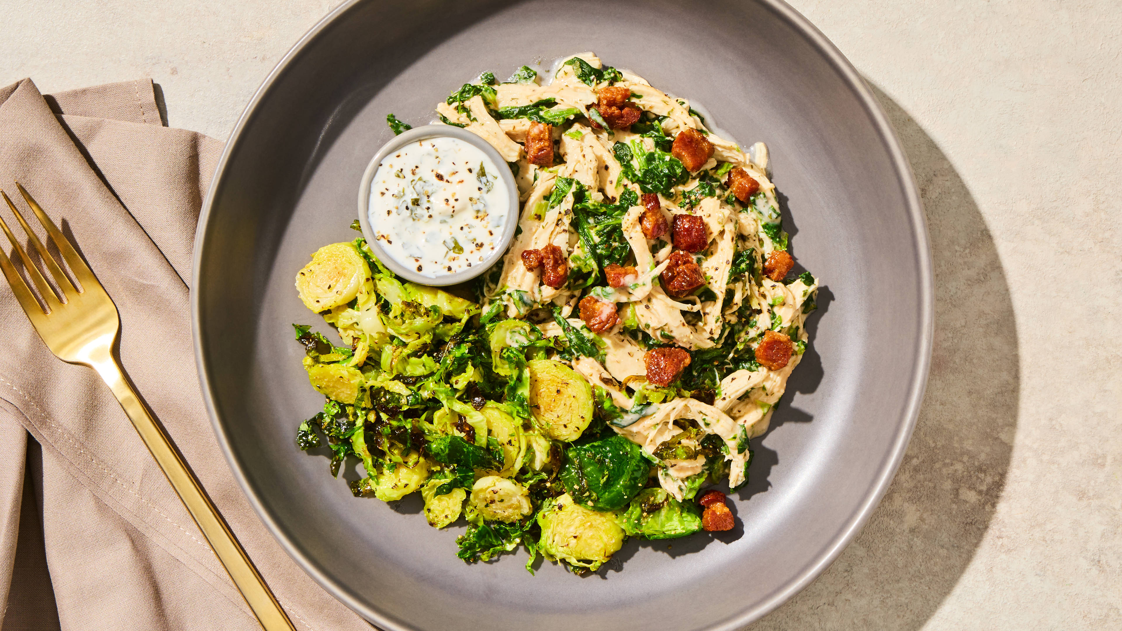 Loaded Bacon & Spinach Shredded Chicken