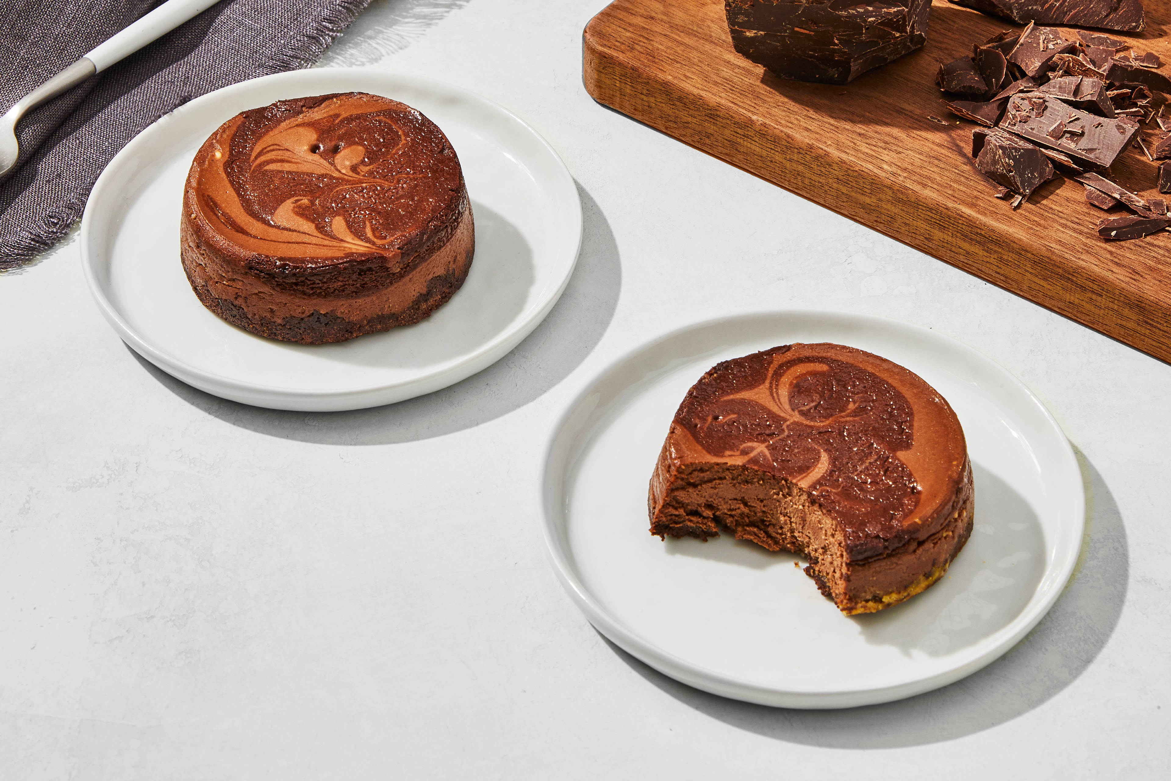Gâteau au fromage double chocolat