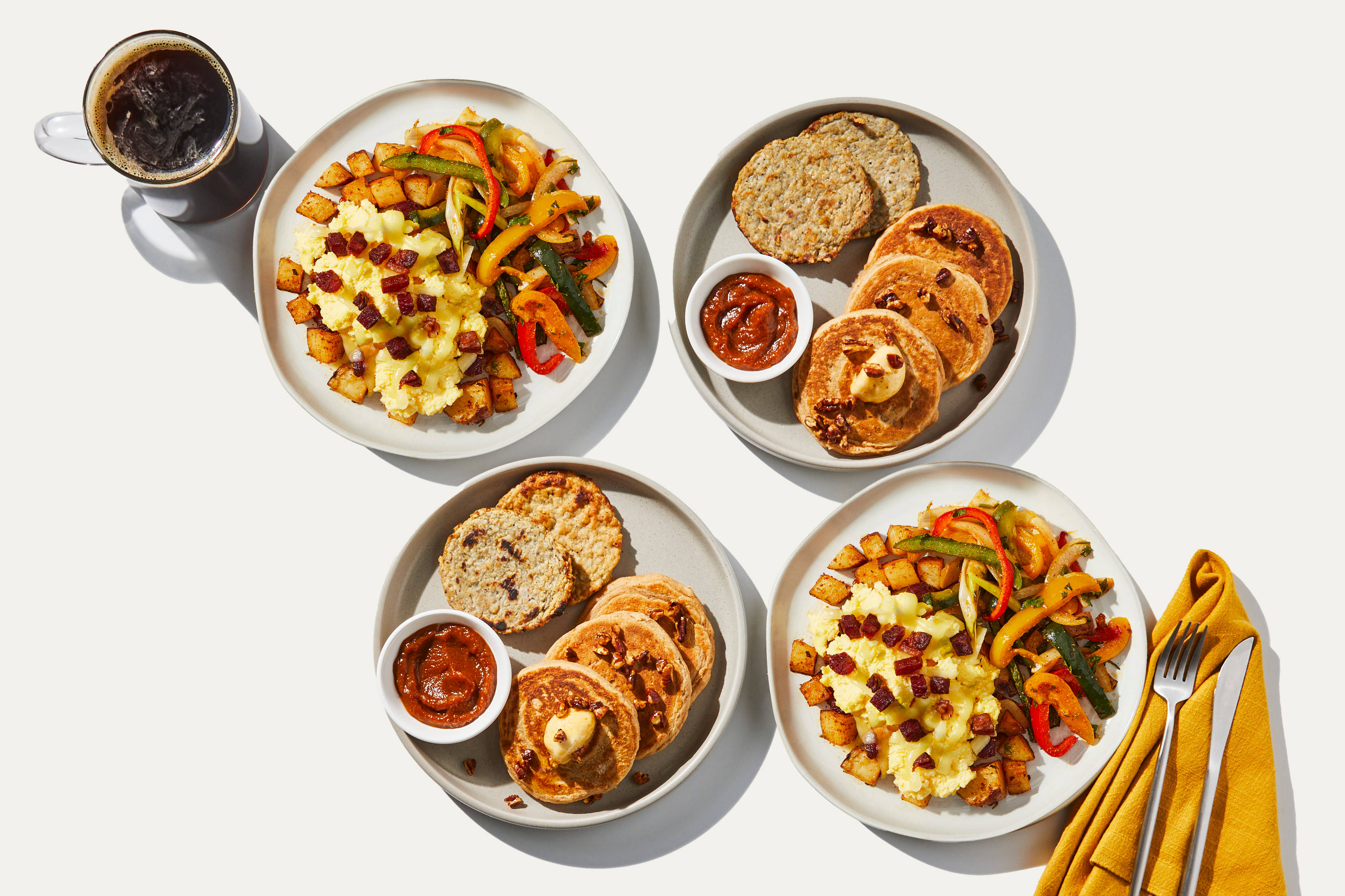 Breakfast Bundle - Autumn Spiced Pancakes & Potato, Bacon, & Egg Skillet