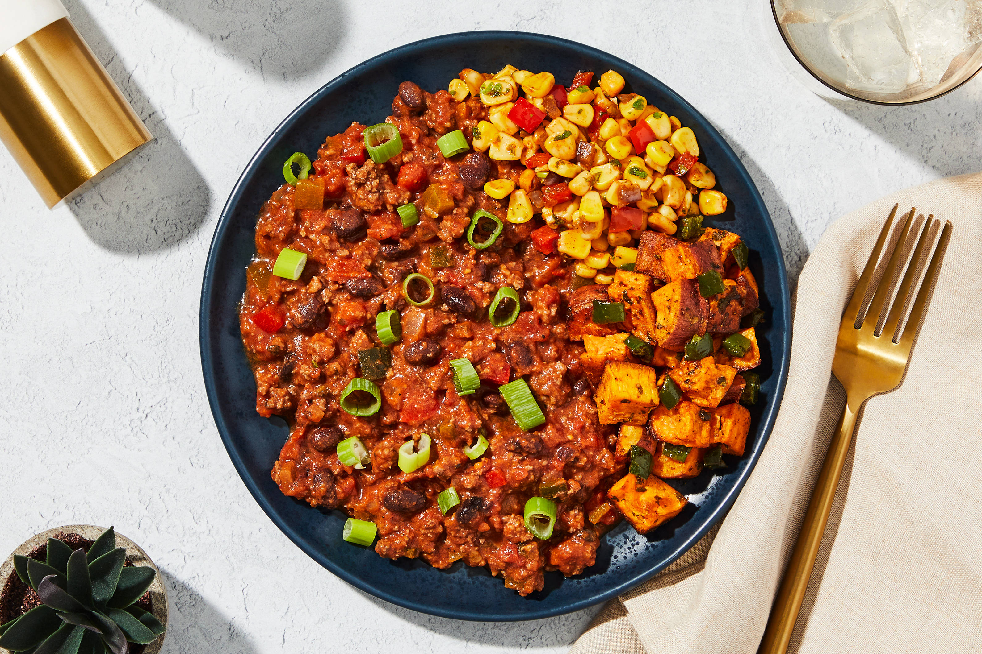 Chili med oksekød og sorte bønner
