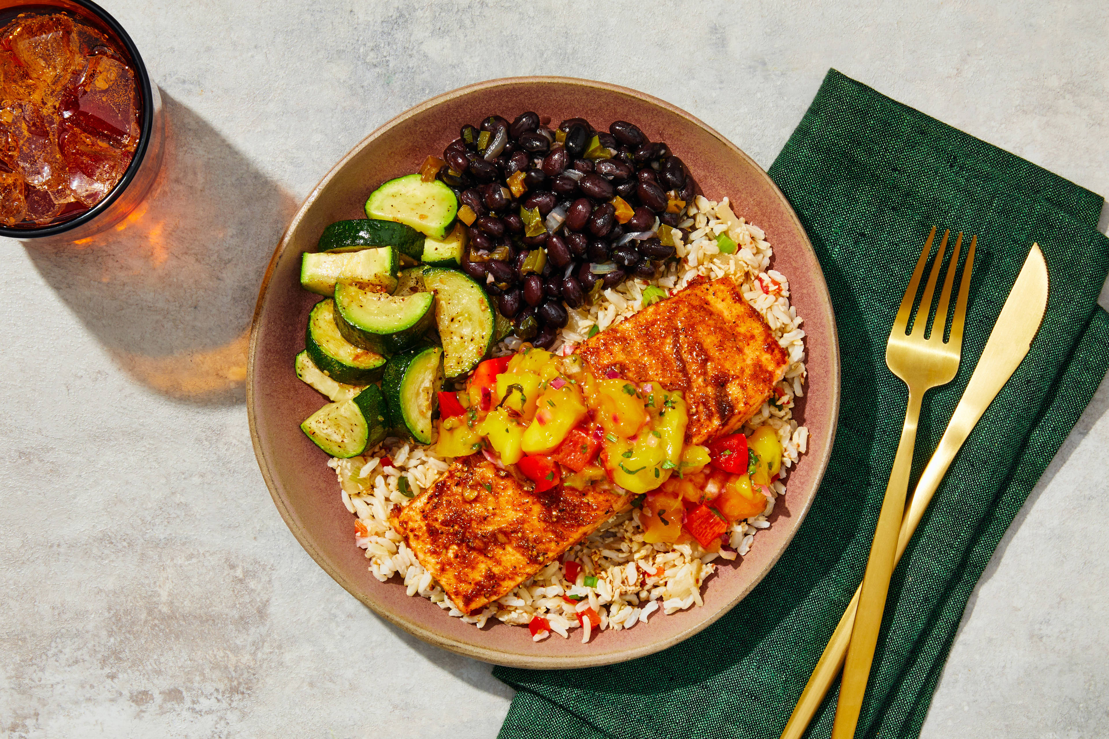 Caribbean Mango Salsa Salmon