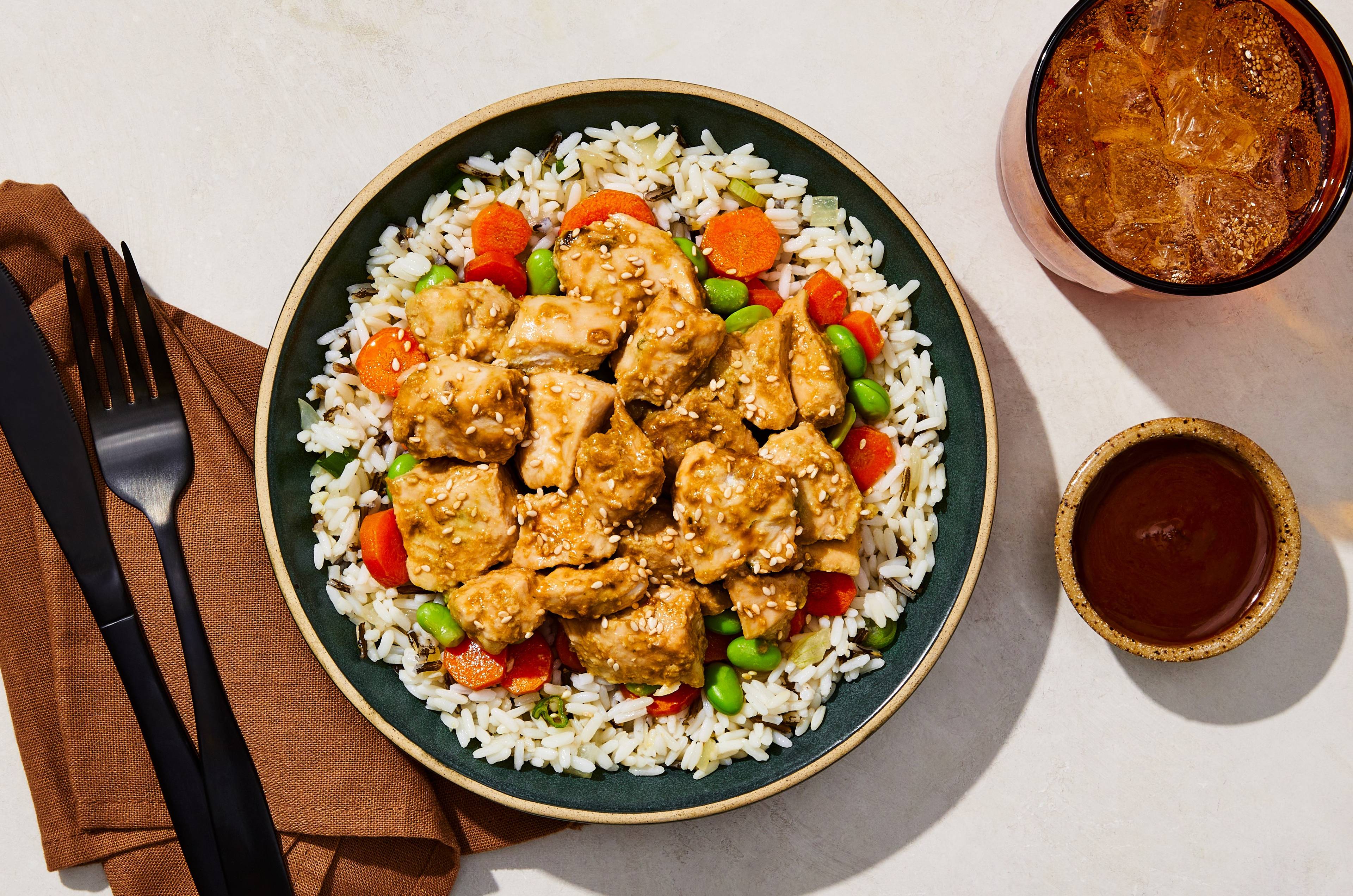 Honey Miso Chicken & Scallion Rice