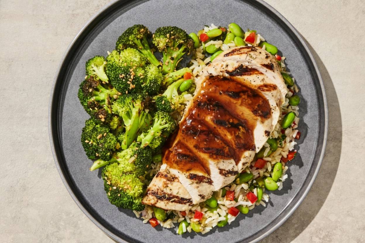 Poulet grillé au gingembre et à l’ail