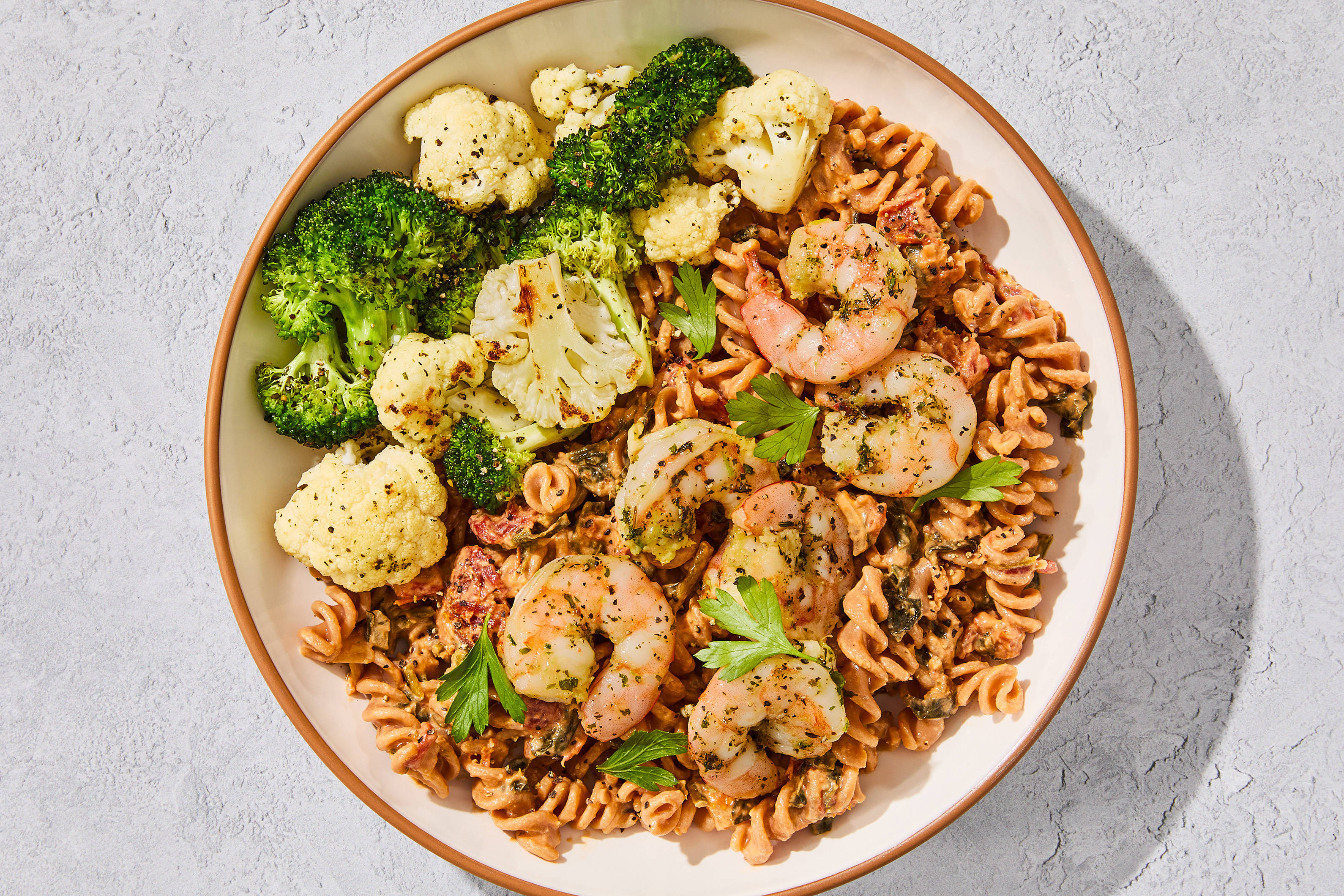 Sun-Dried Tomato Shrimp Fusilli