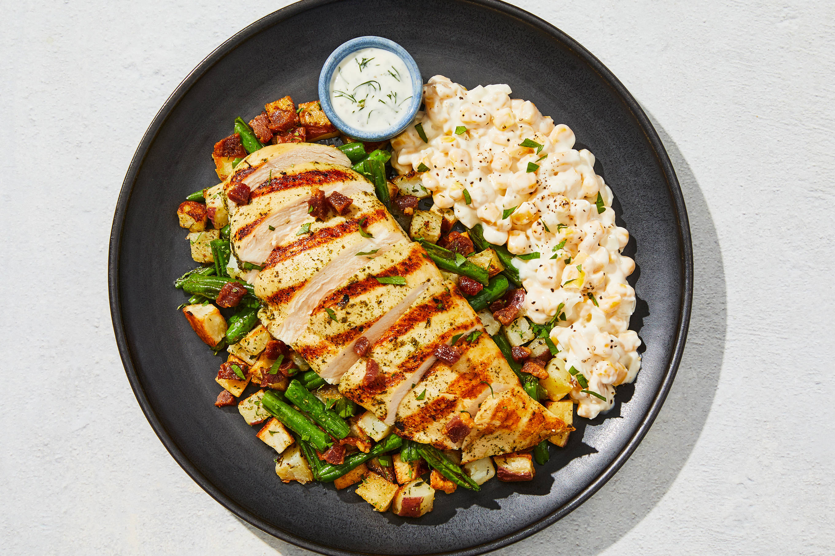 Poulet grillé bacon et ranch