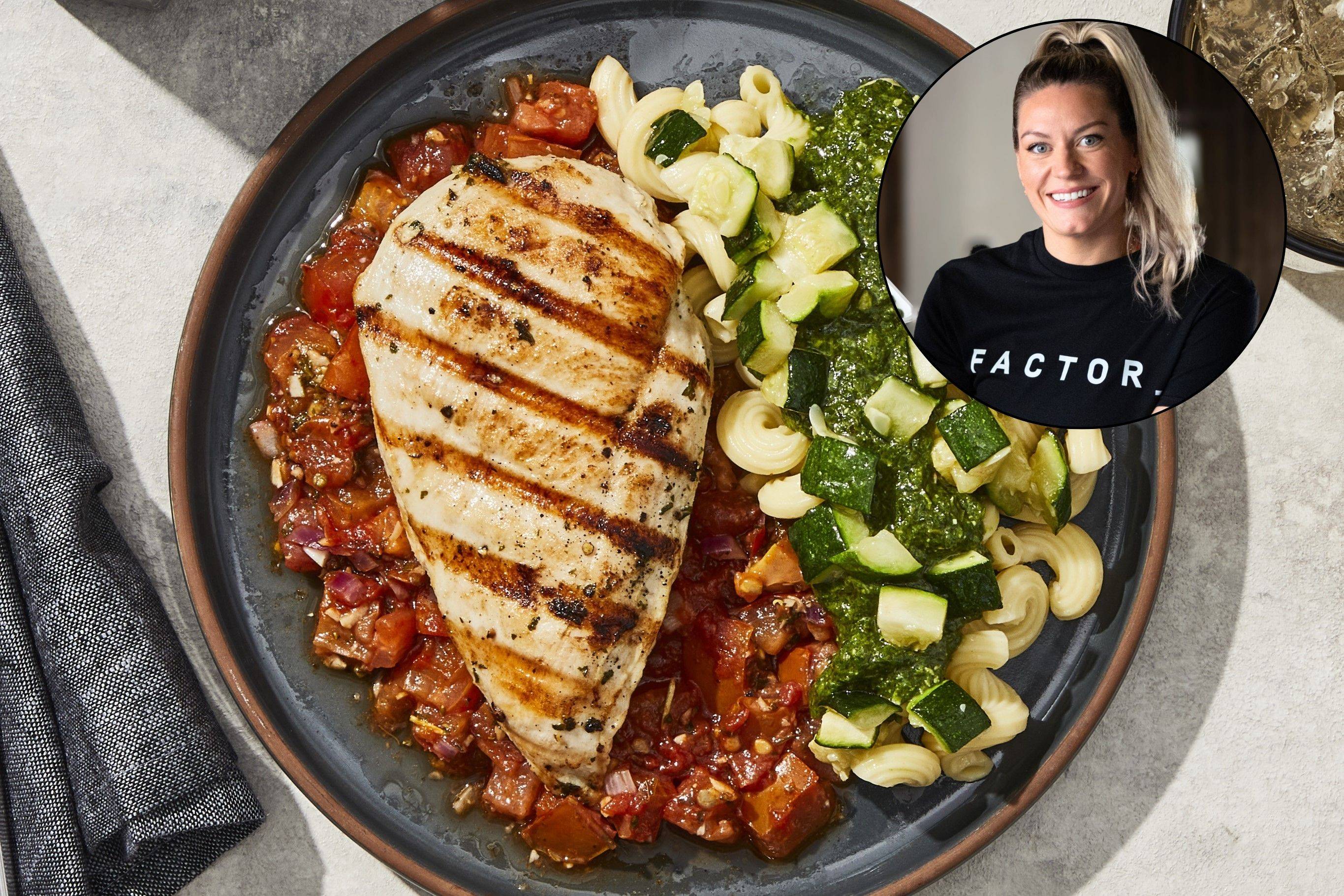 Poulet rôti façon bruschetta