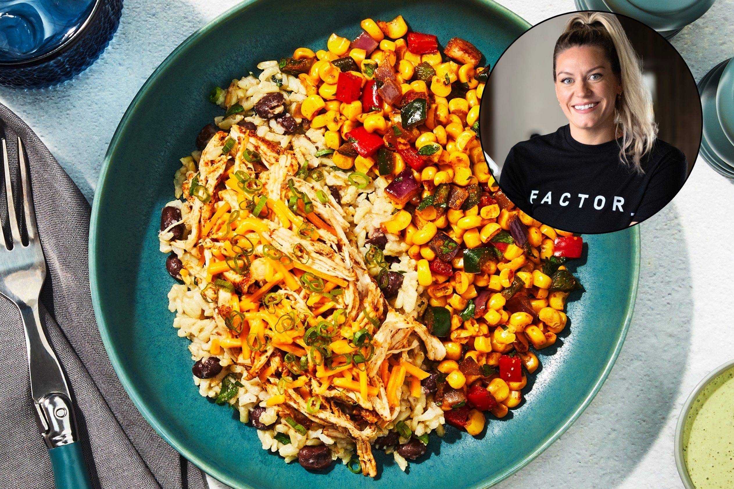 Pulled Chicken Thigh Taco Bowl