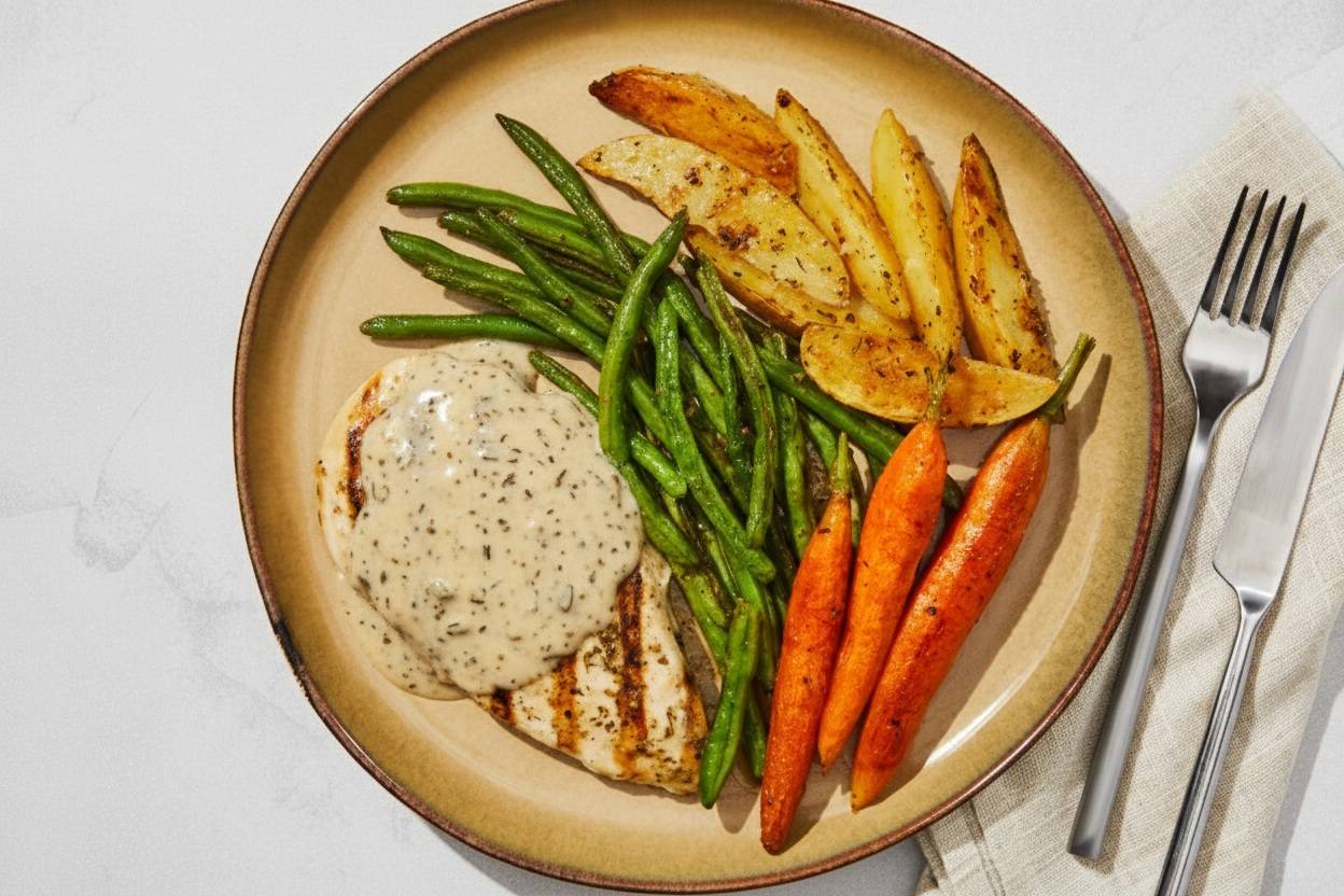 Poulet et sauce maison