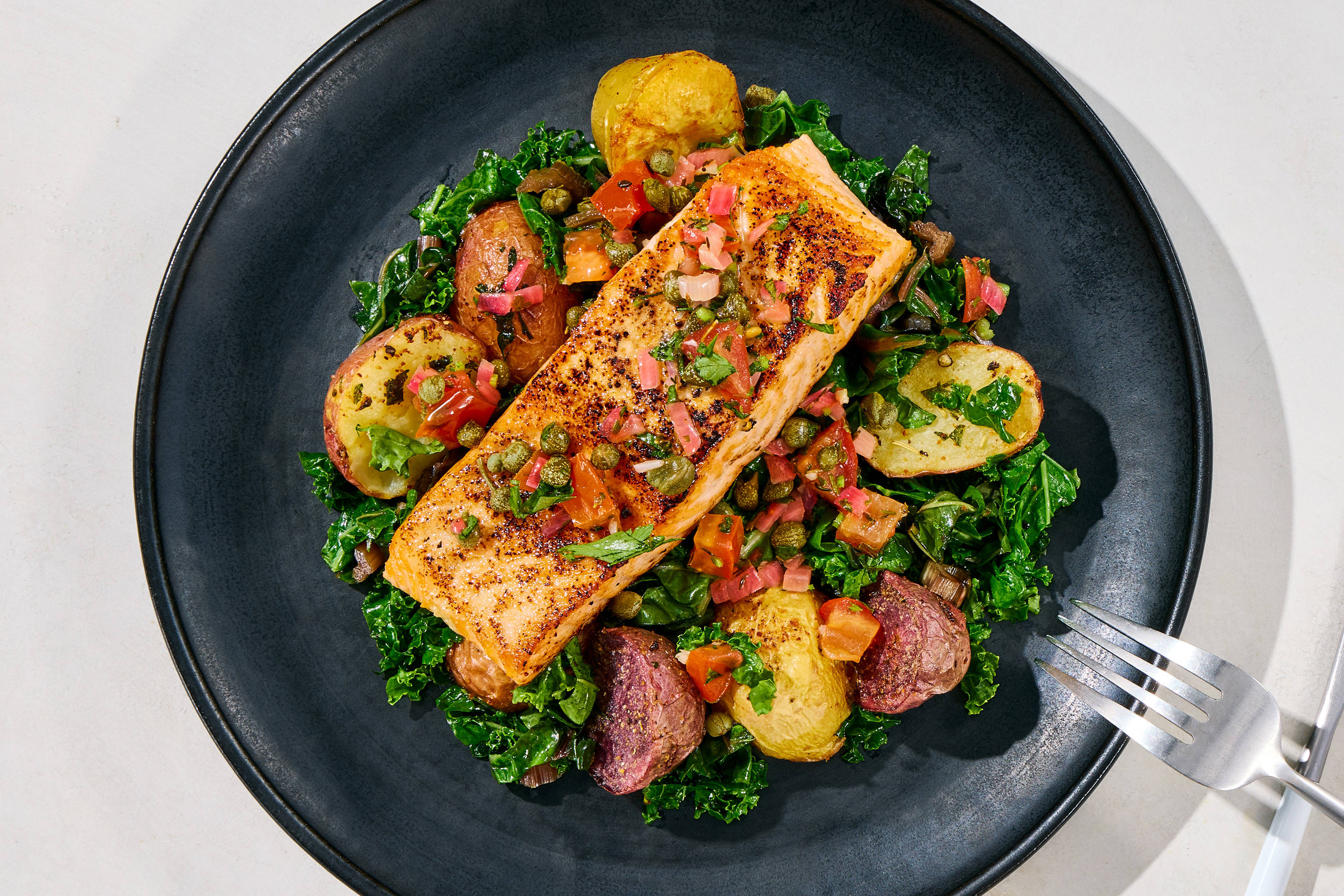 Tomato Caper Salmon
