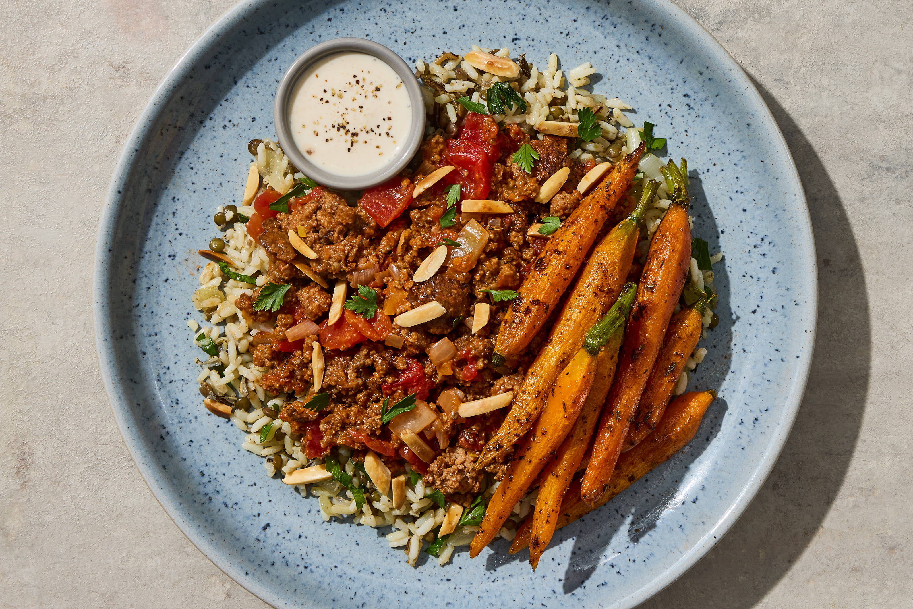 Bœuf et riz aux lentilles libanais
