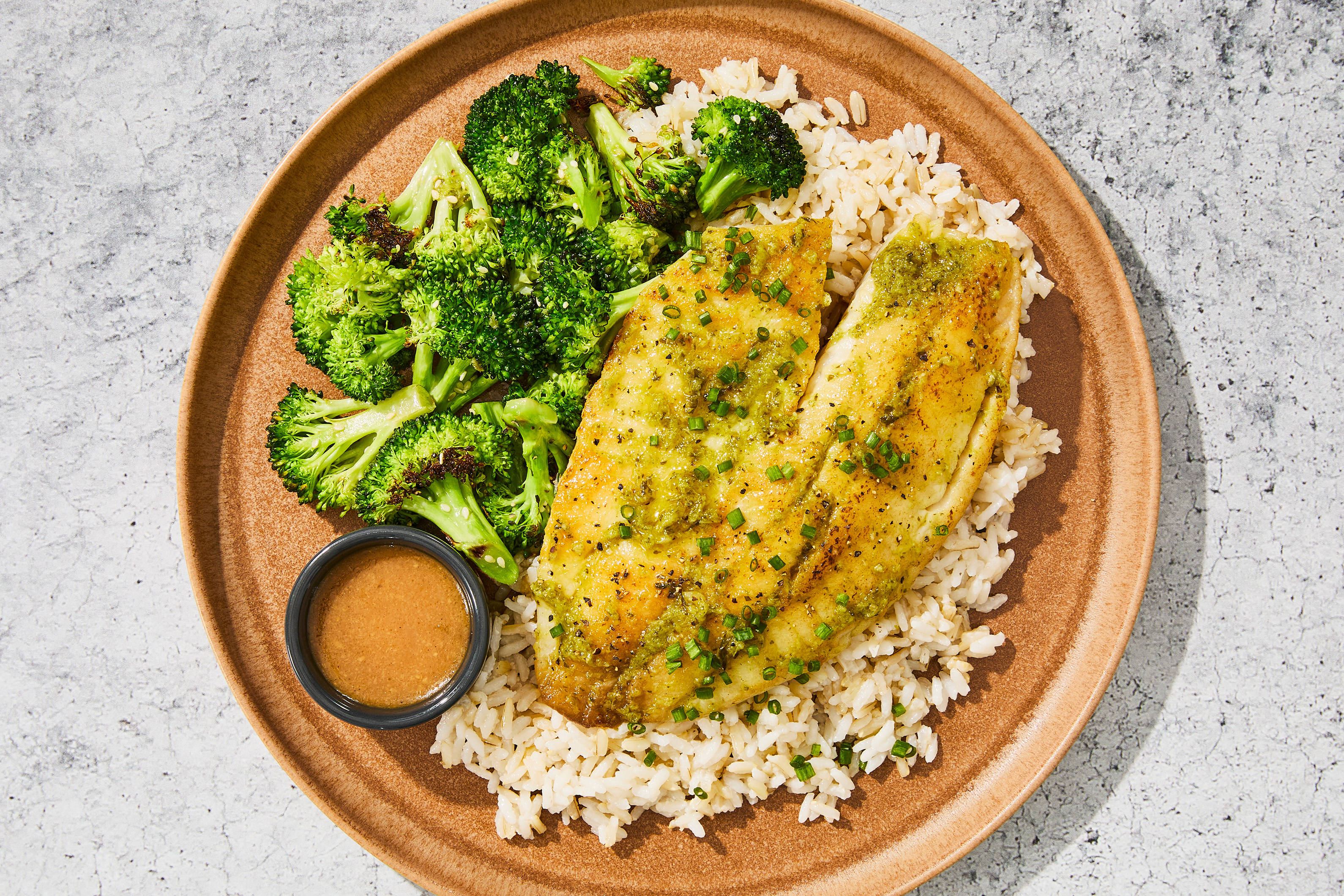 Tilapia au gingembre et aux oignons verts