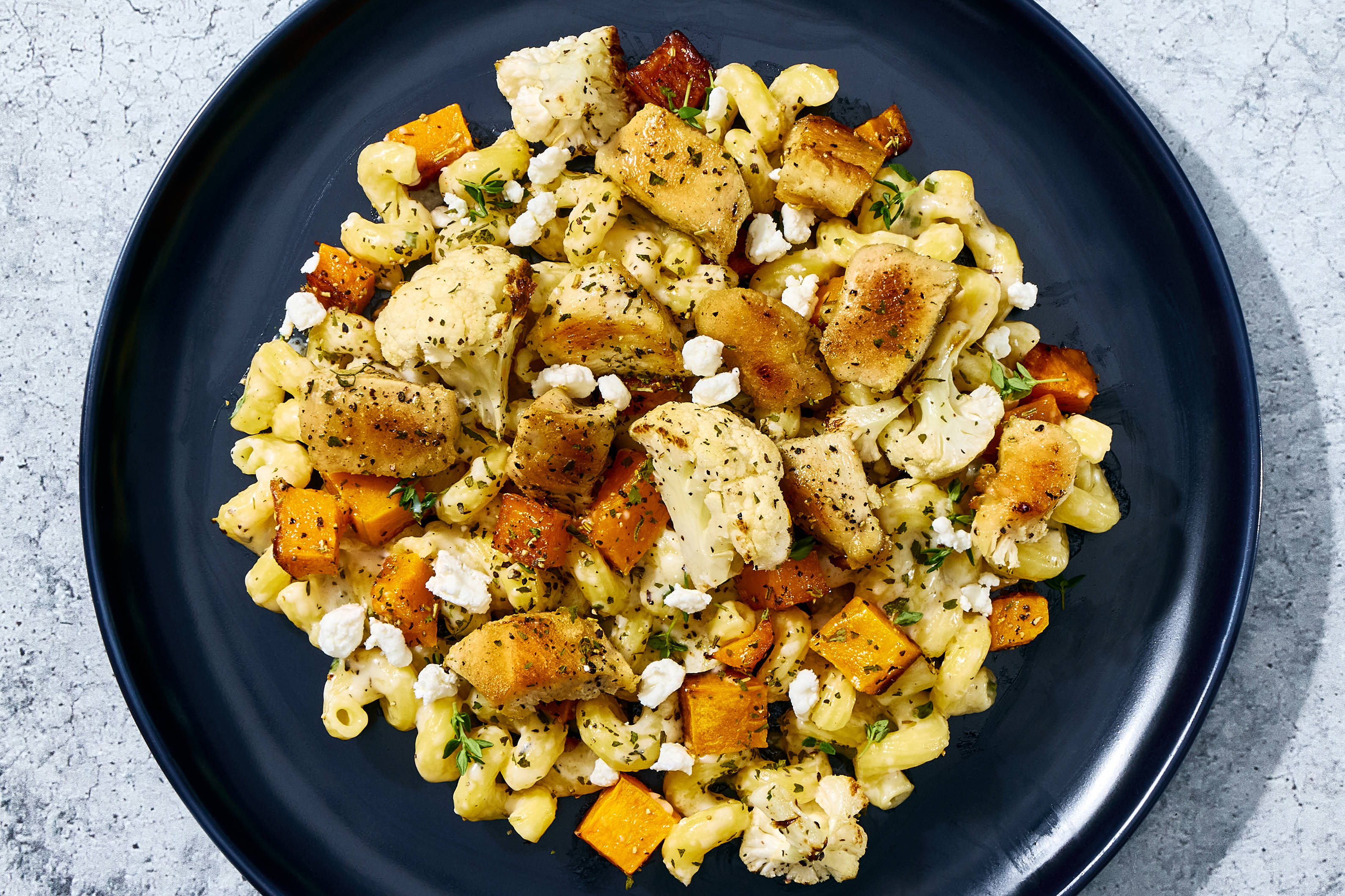 Chicken & Butternut Squash Goat Cheese Cavatappi
