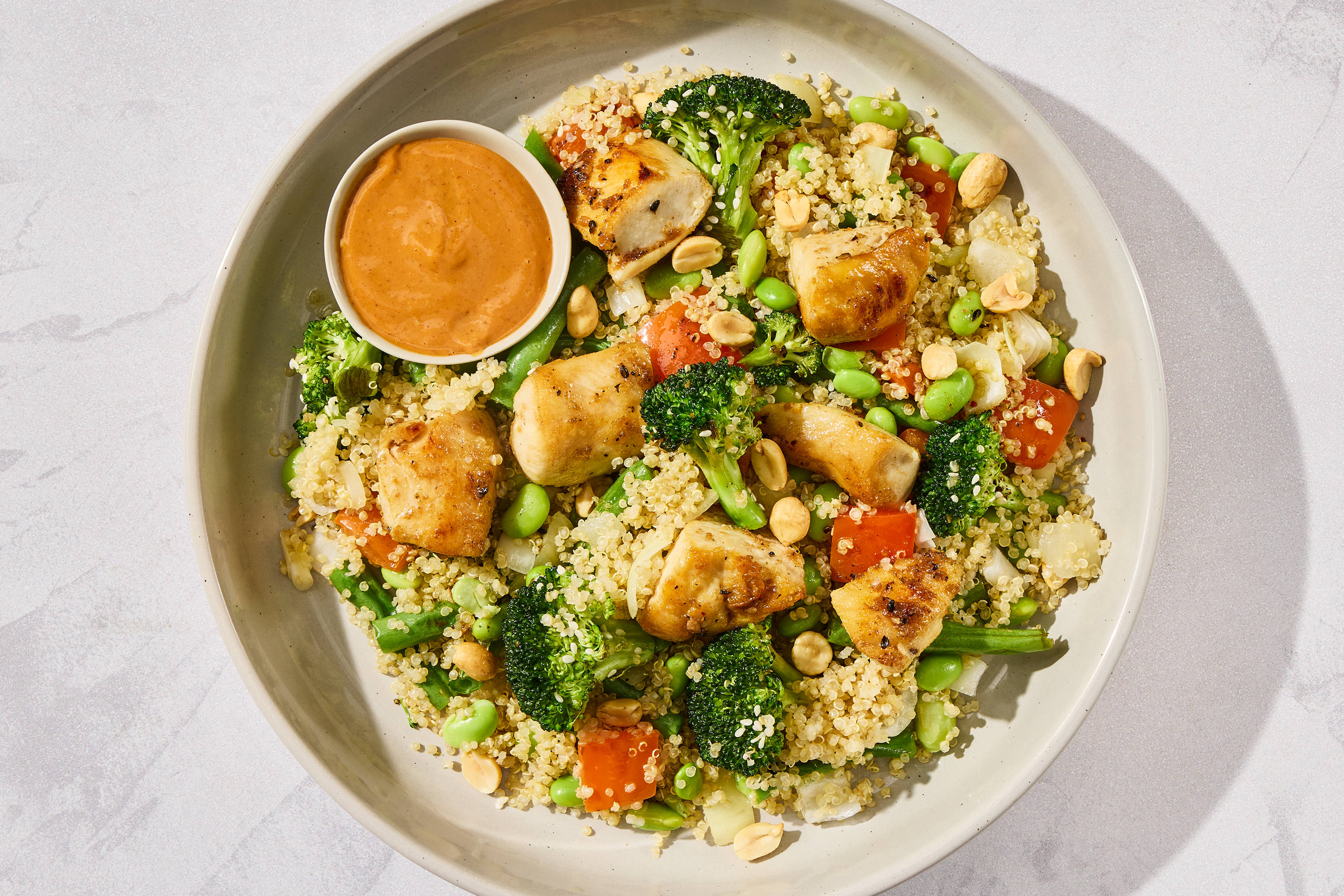 Spicy Peanut Quinoa Power Bowl
