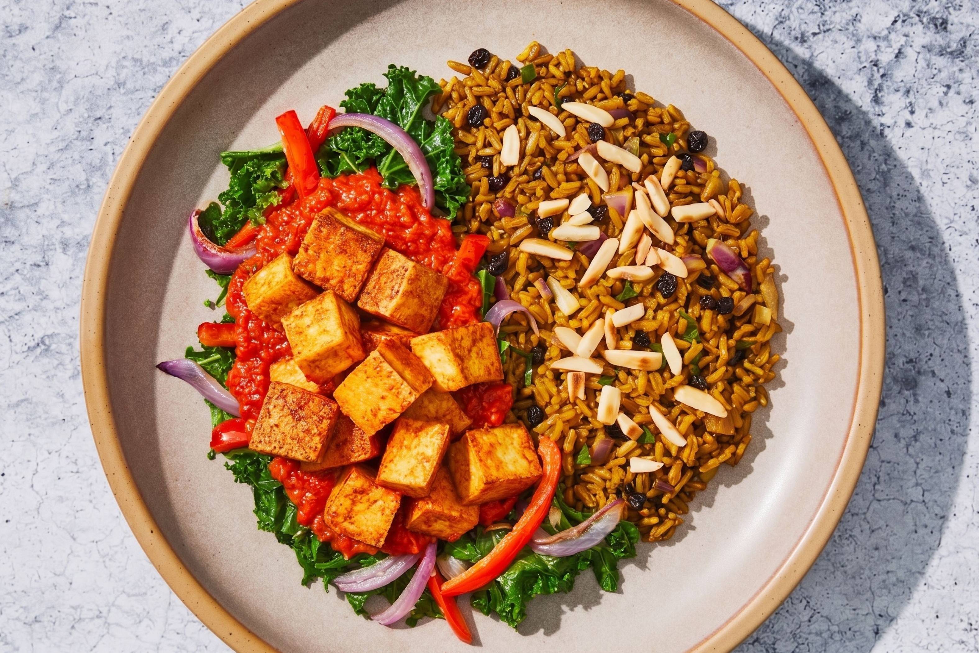Tofu épicé à la harissa