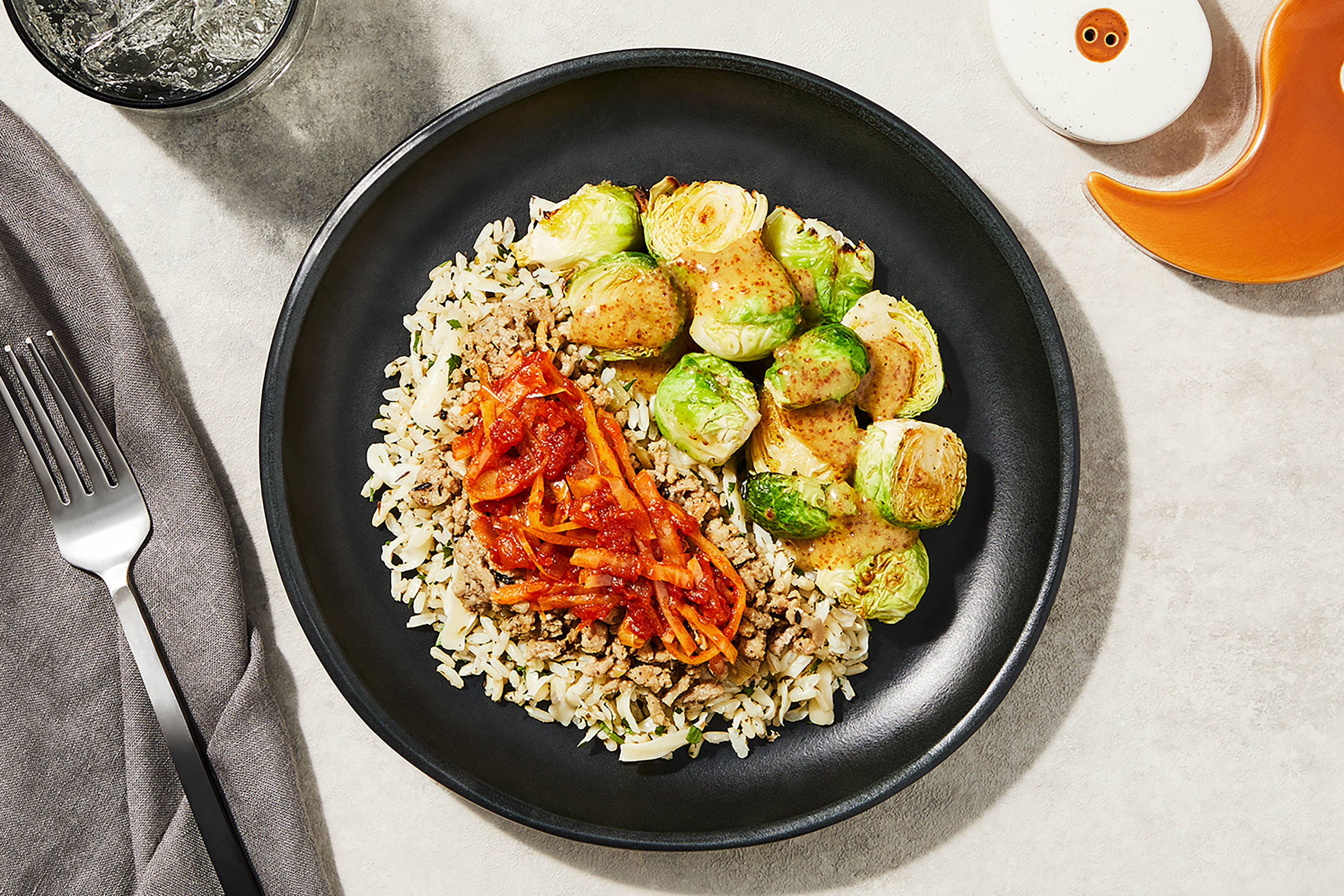 Caraway Ground Pork & Cabbage