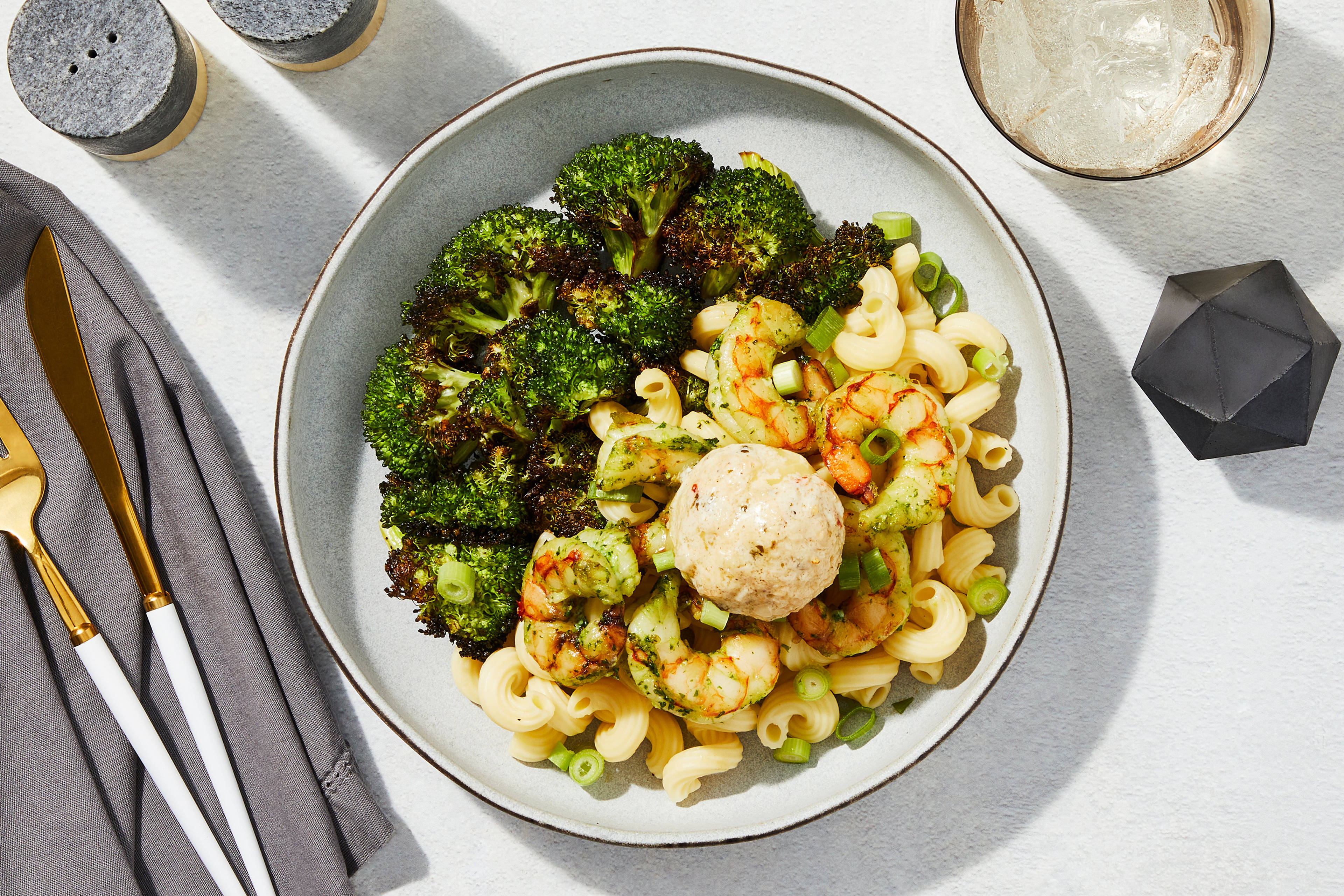 Cavatappi & Shrimp Scampi
