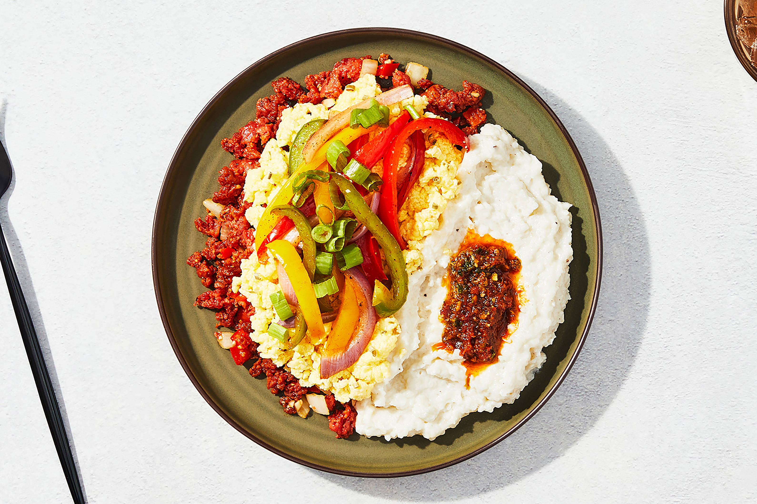 Chorizo & Chive Scrambled Eggs