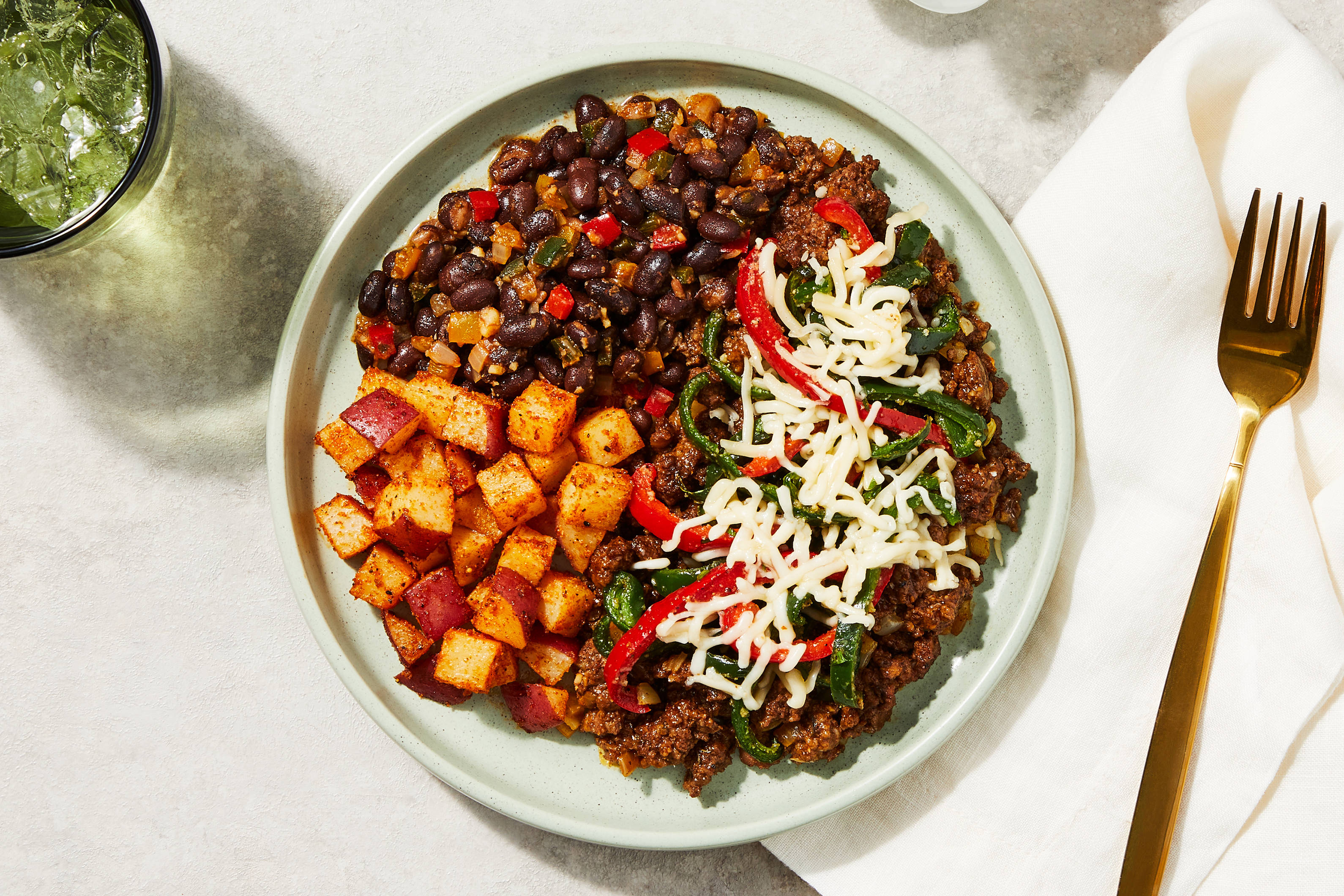 Chorizo-Spiced Ground Beef & Peppers