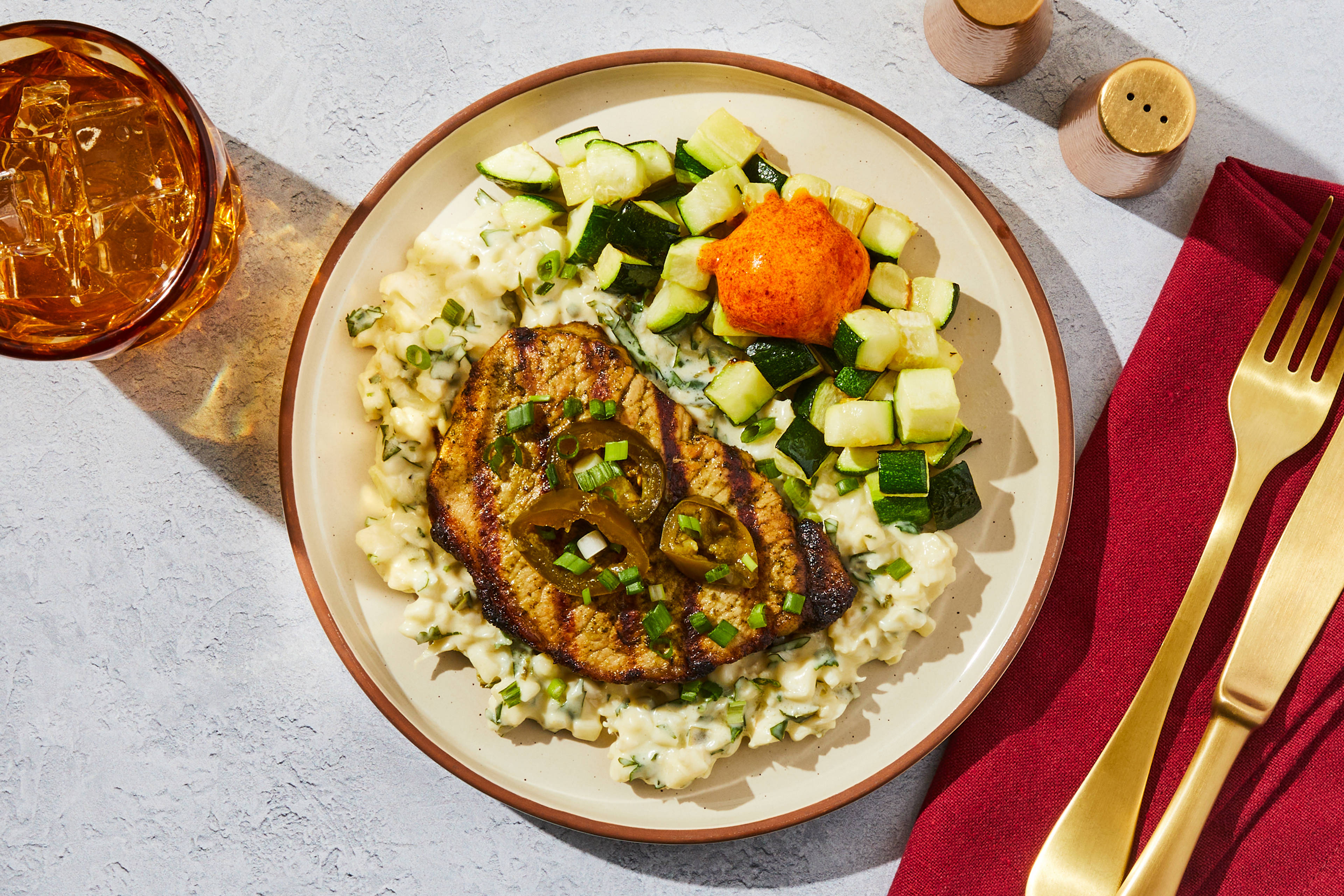 Cilantro-Jalapeño Pork Chop