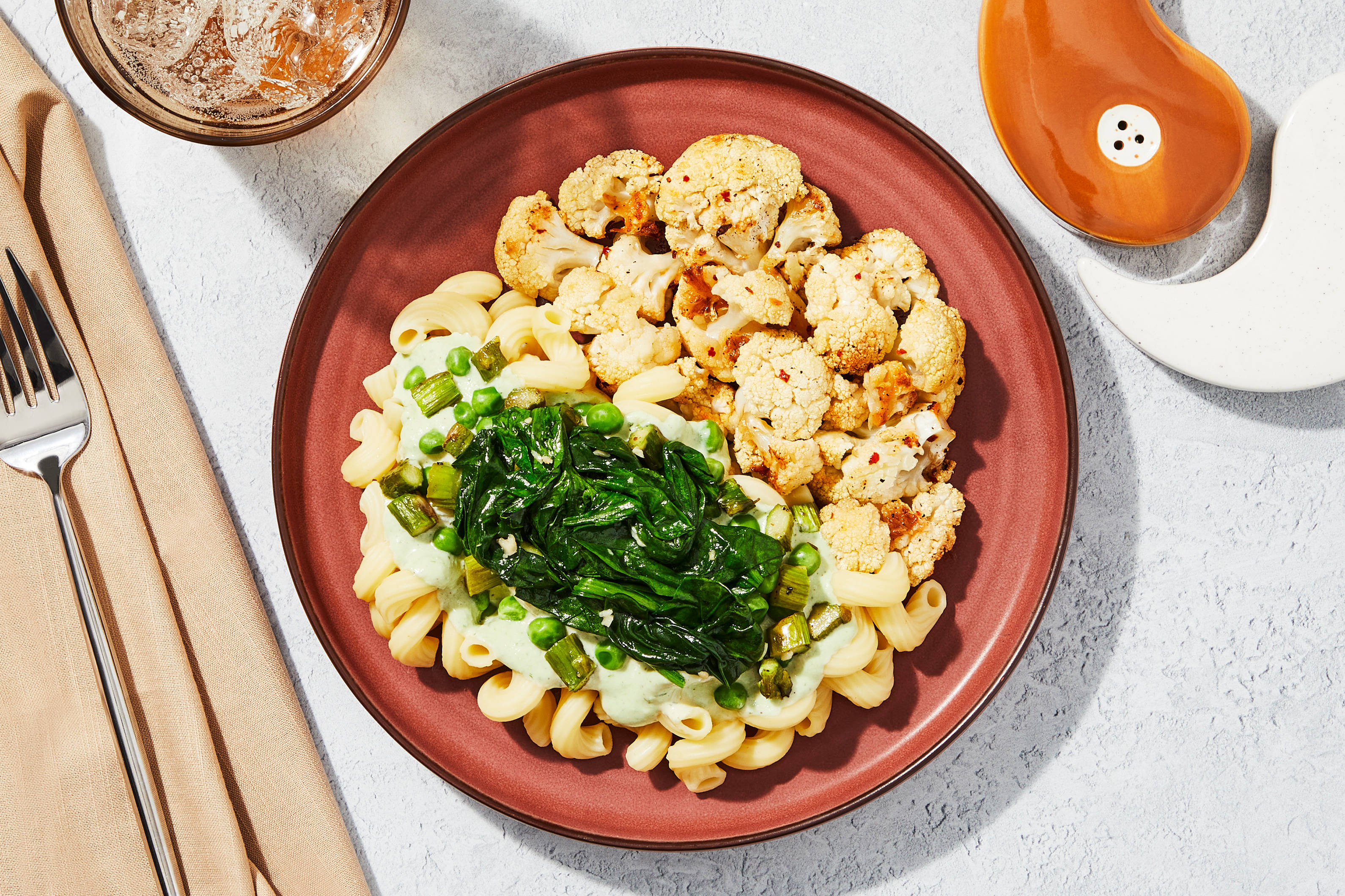 Creamy Dill Pasta Primavera