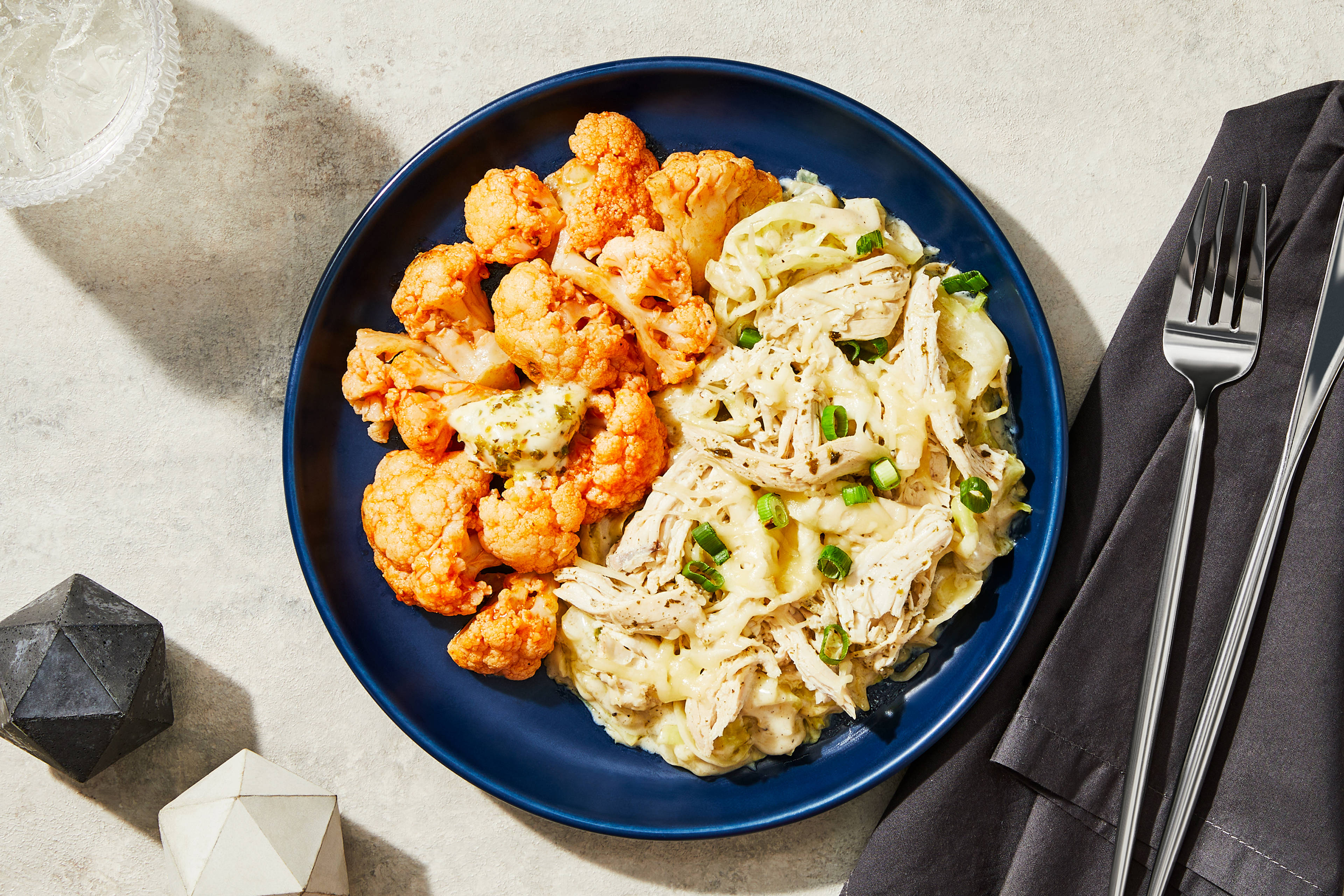 Four-Cheese Cabbage & Shredded Chicken