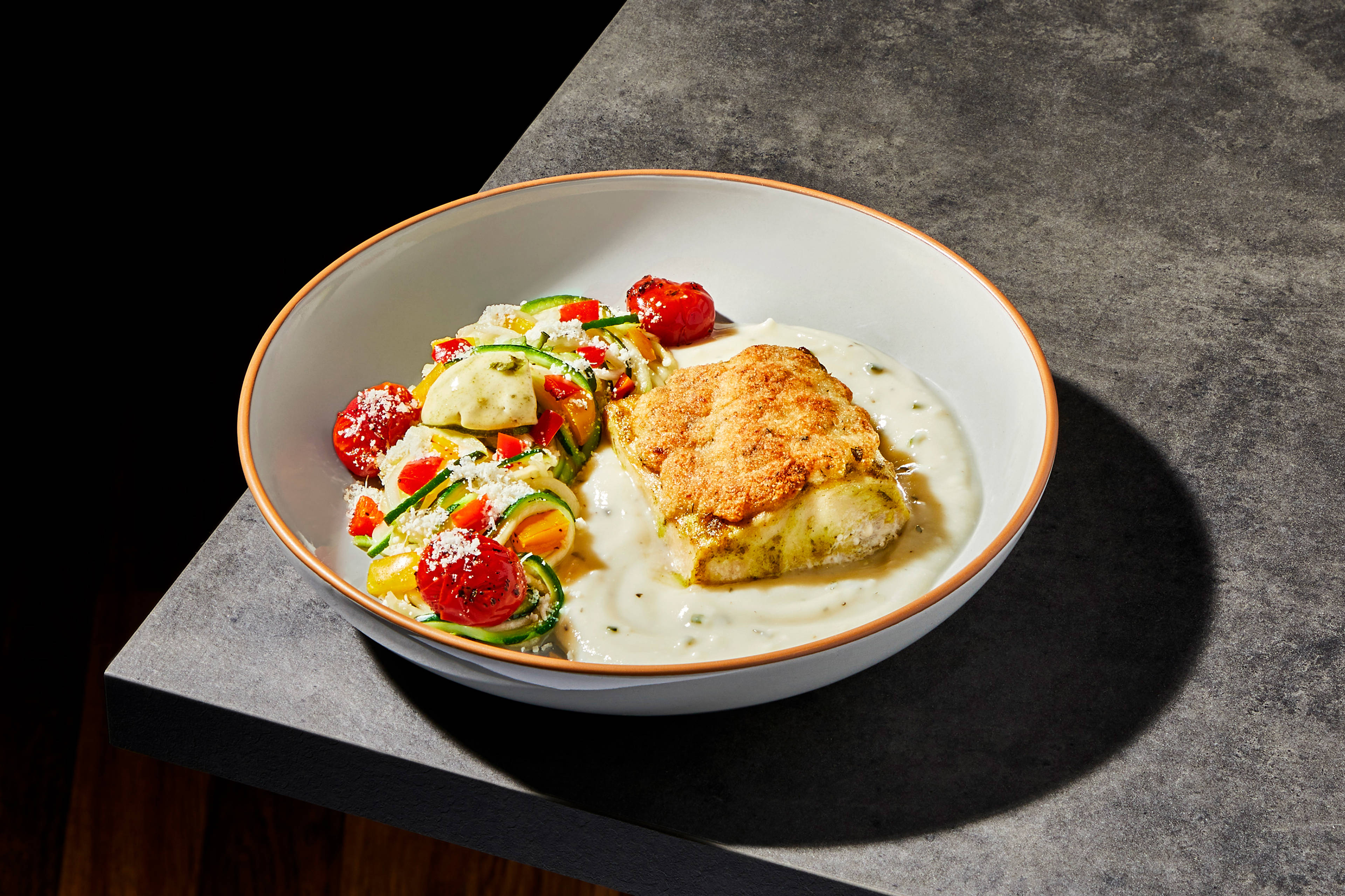 Garlic & Chive Crusted Mahi Mahi